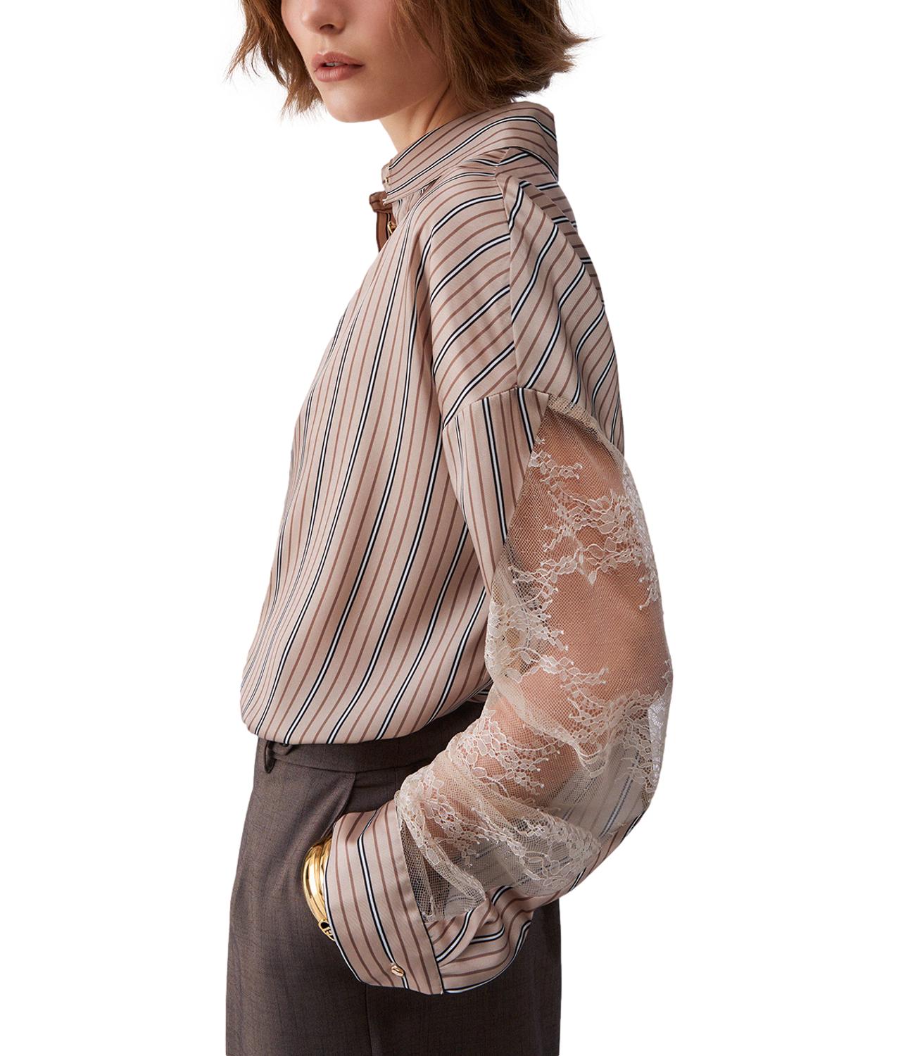 Liu jo Blusa Marrone Mix Stripe da Donna
