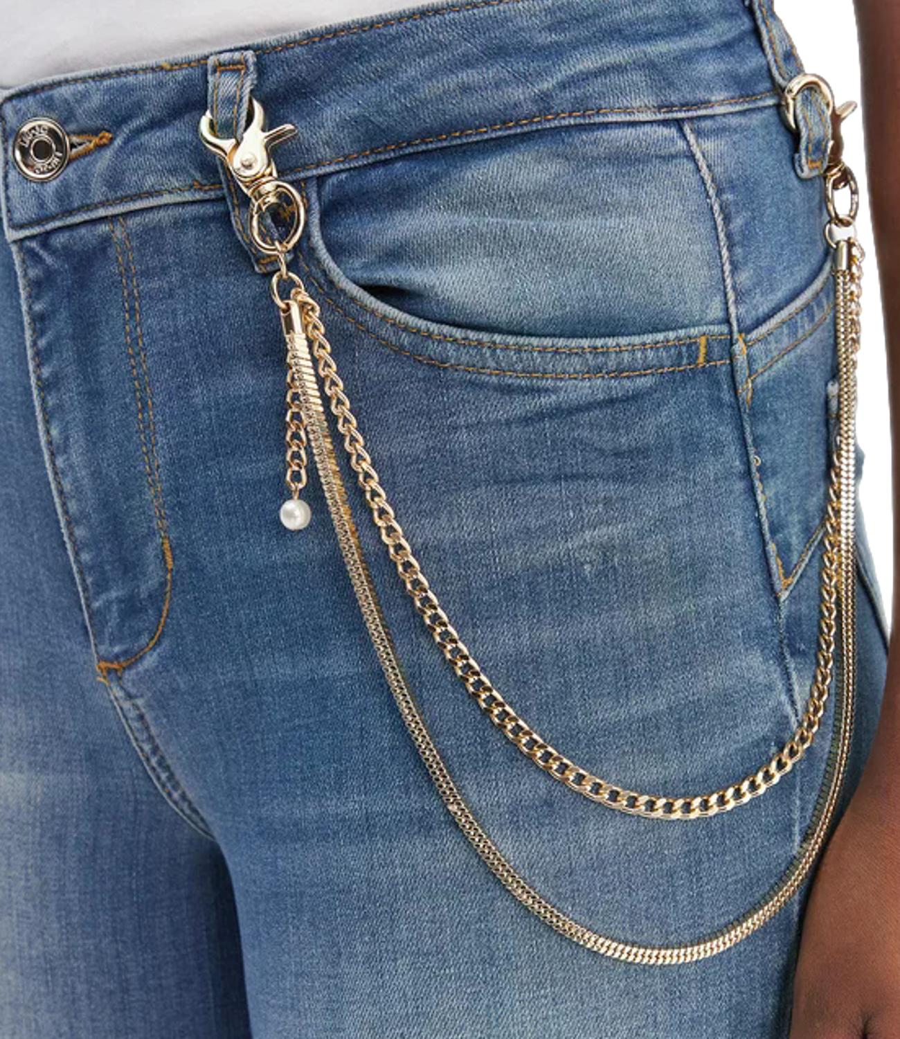 Liu jo Jeans Den.blu L.chain Silv da Donna