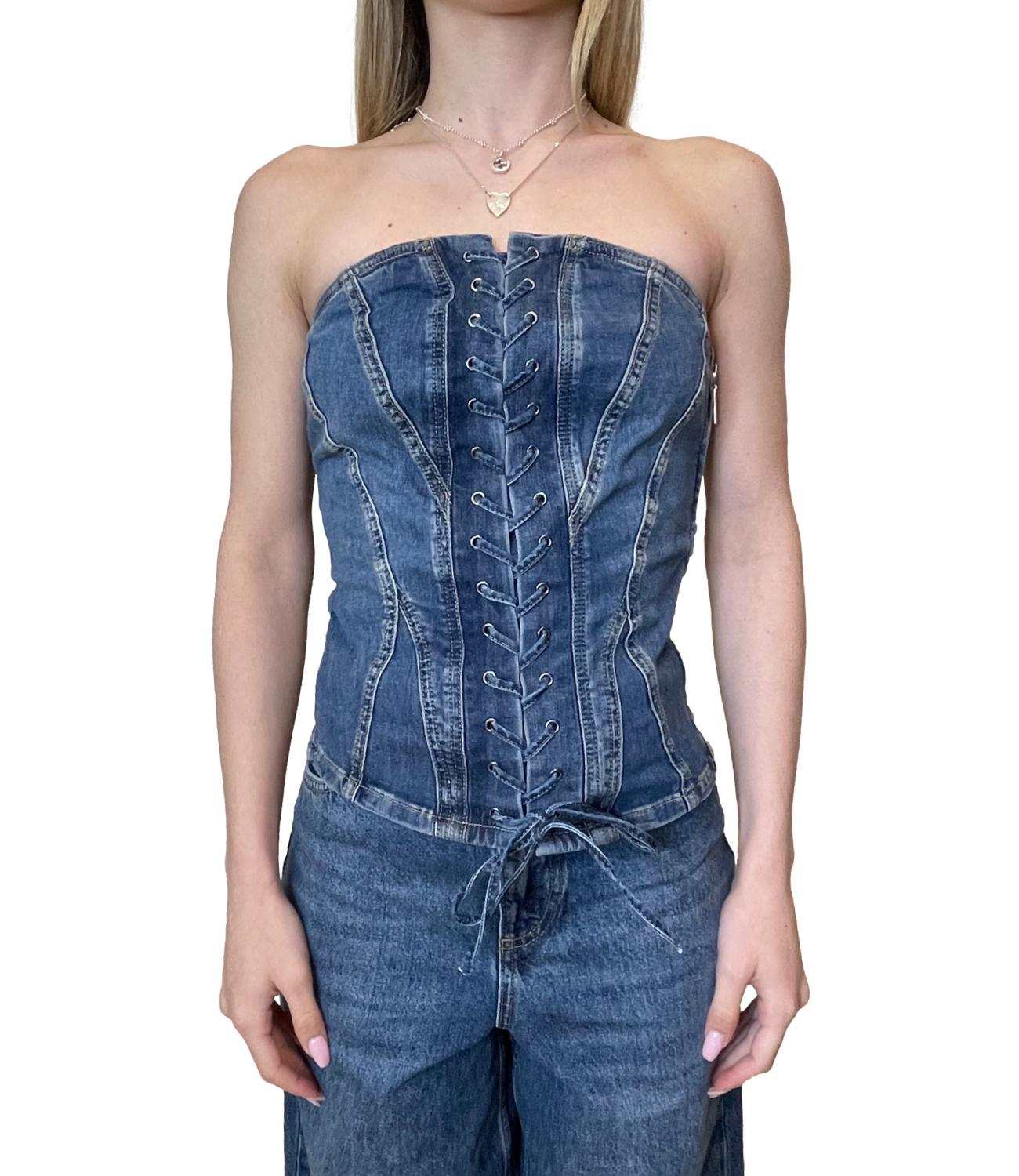 Liu Jo Top Denim Blu Donna