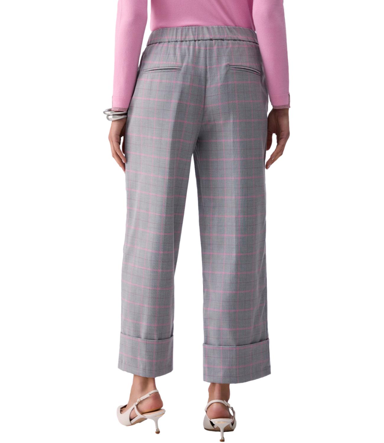 Liu jo Pantalone Check/peaches da Donna