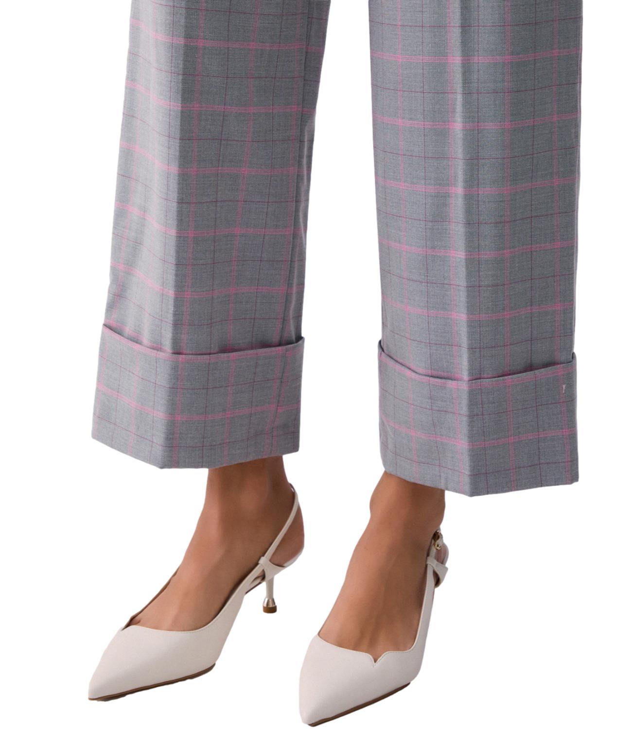 Liu jo Pantalone Check/peaches da Donna