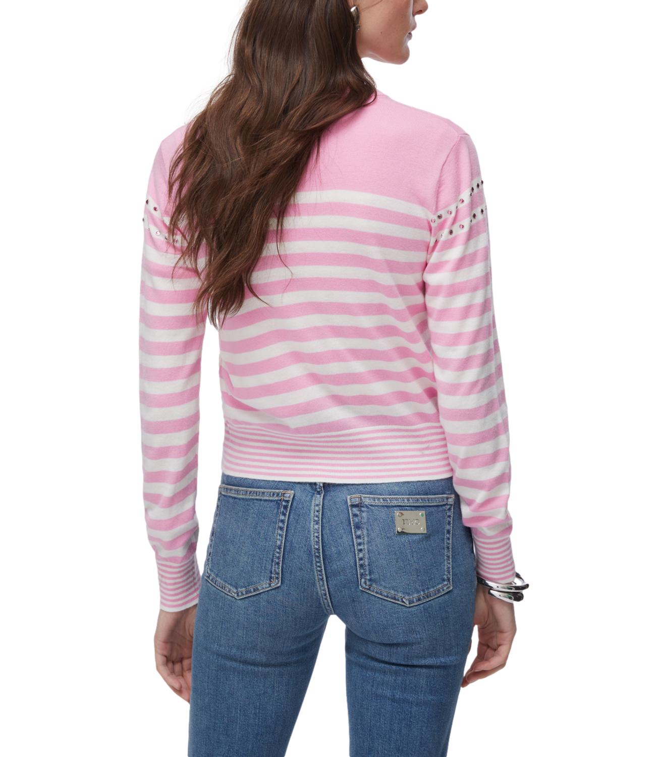 Liu jo Maglia Pink/white da Donna