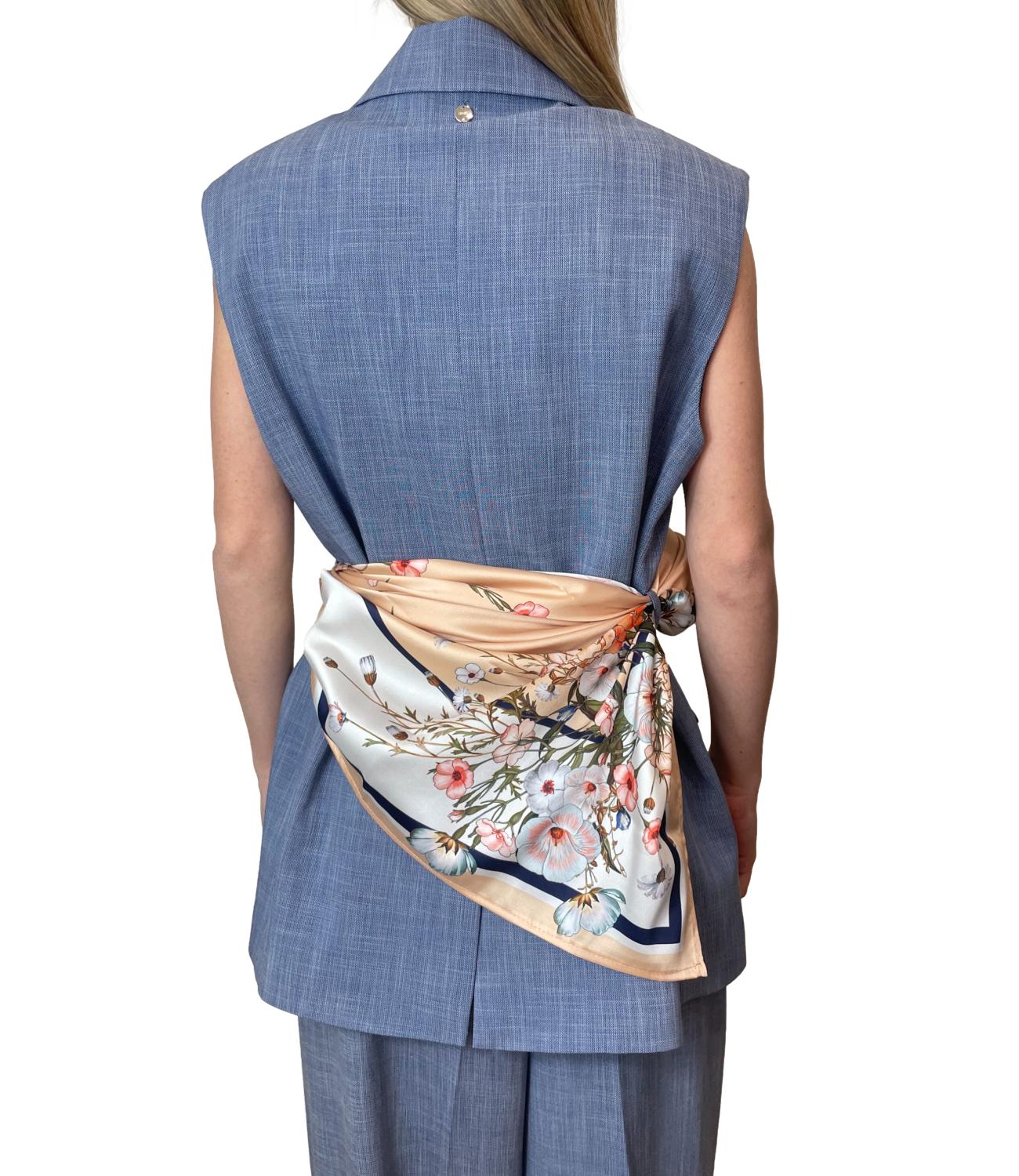 Liu jo Gilet Nt.blu Effect Denim da Donna