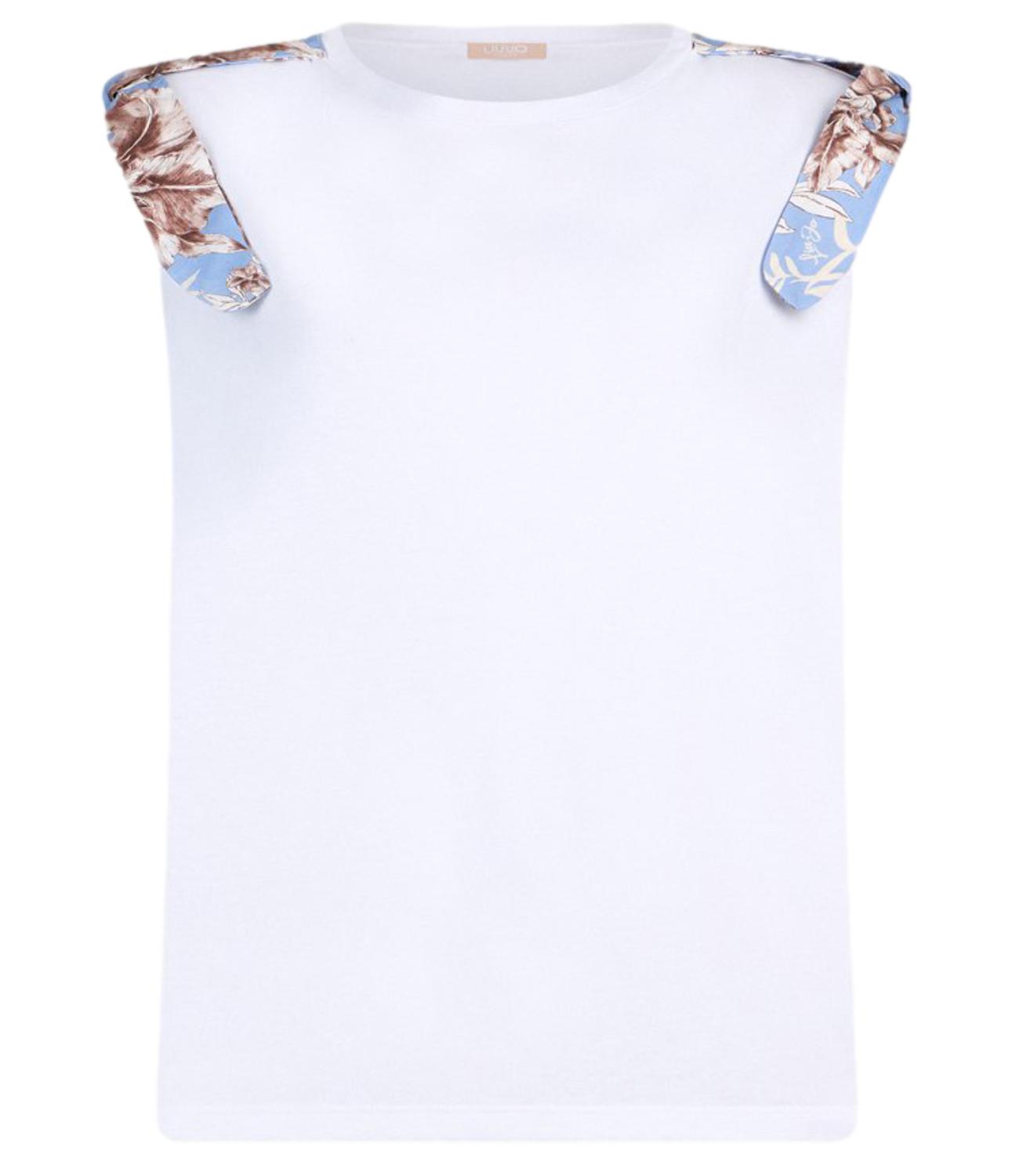 Liu Jo T-shirt Bianco/Wave Lily Donna
