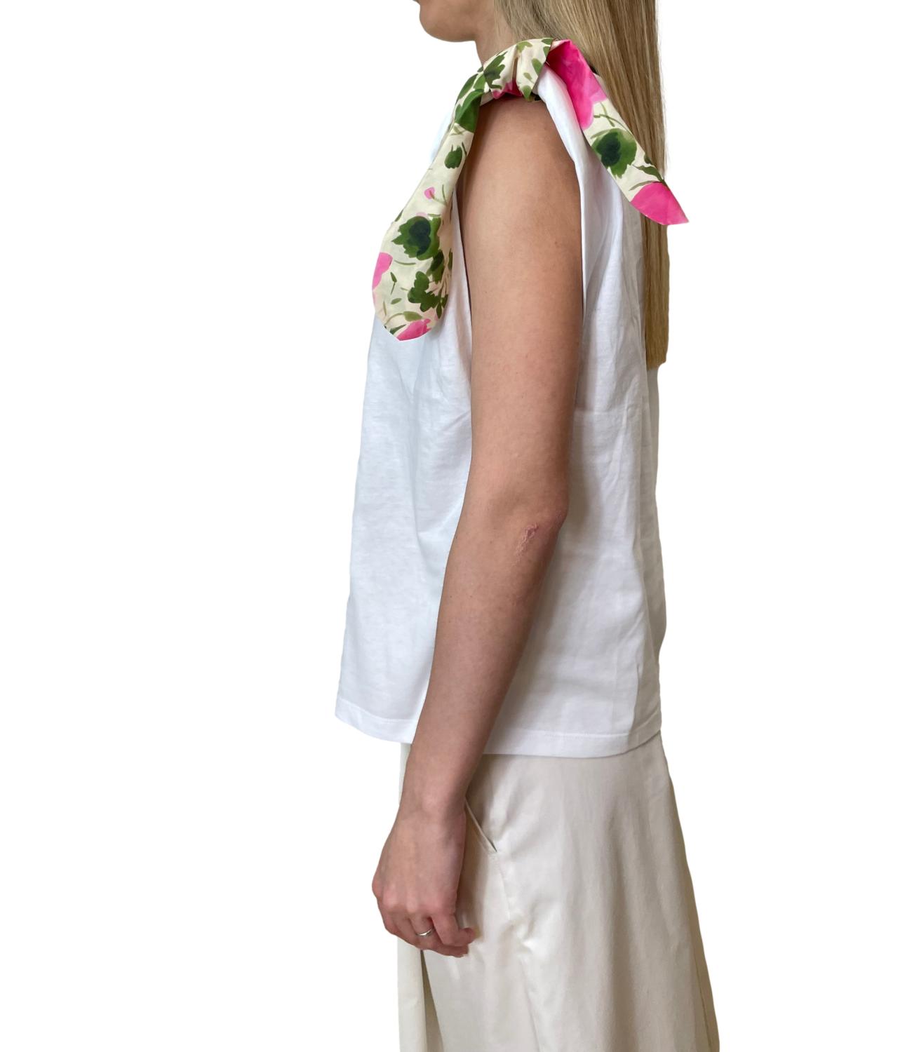 Liu Jo T-shirt Bianco/Naive Roses Donna