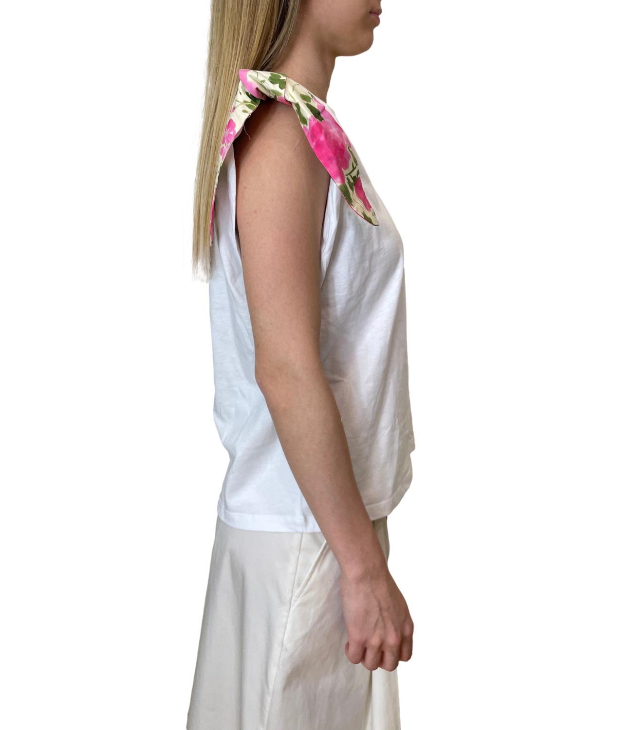 Liu Jo T-shirt Bianco/Naive Roses Donna