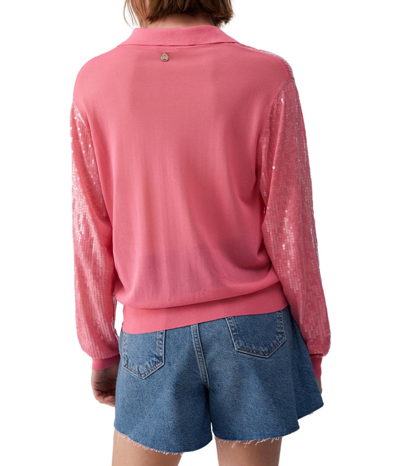 Liu jo Maglia Pink Sequins da Donna