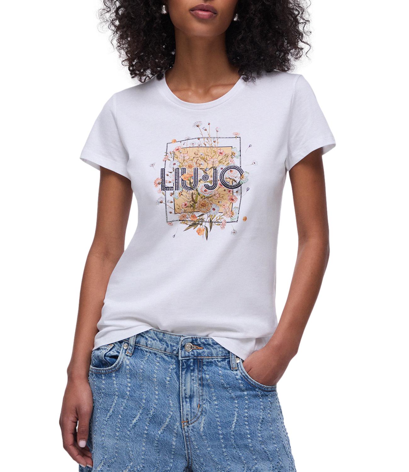 Liu Jo T-shirt Bianco Foulard Donna