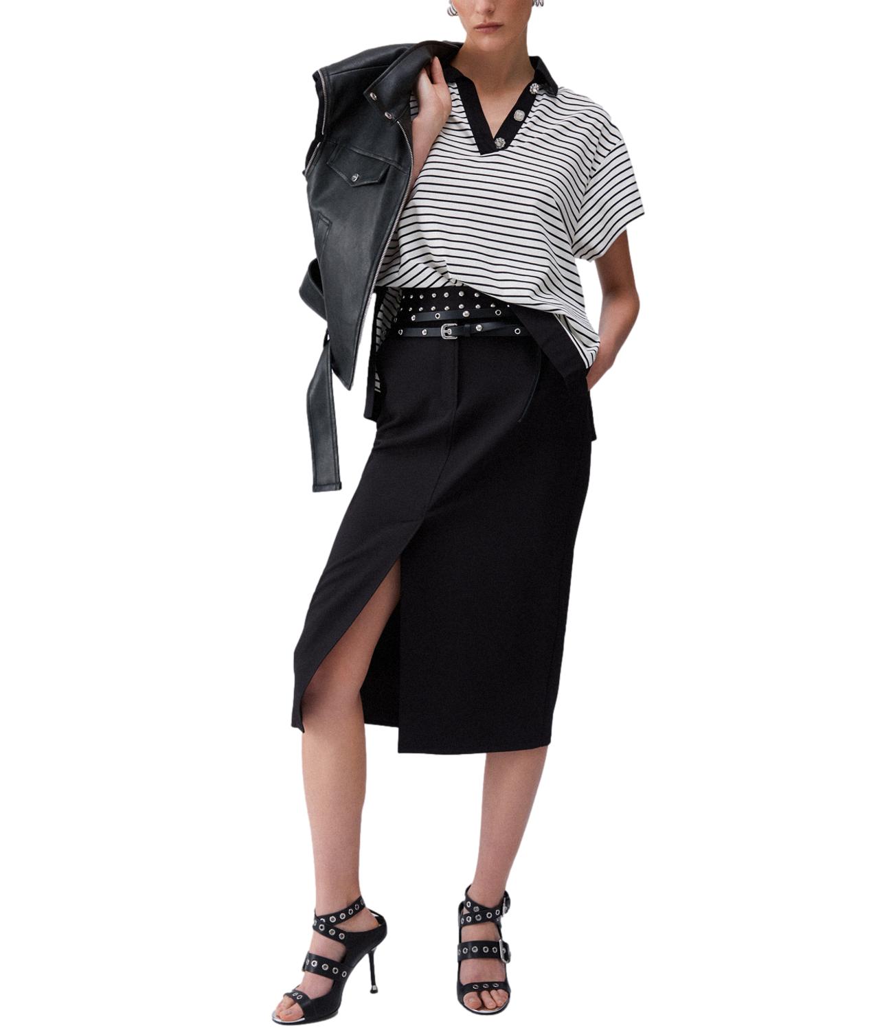 Liu Jo T-Shirt Righe Bianco/Nero Donna
