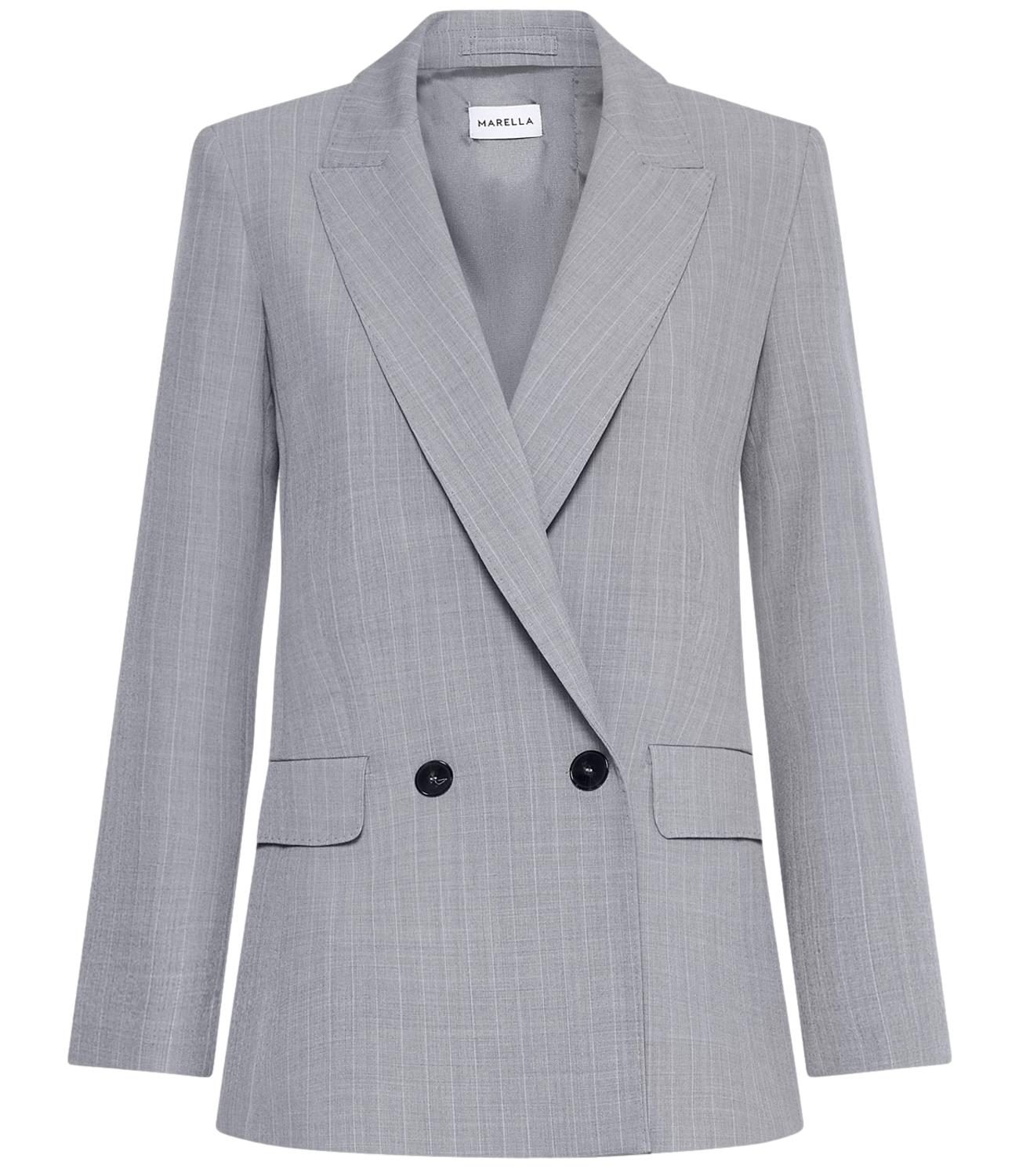 Marella Giacca Grigio Chiaro Melange da Donna