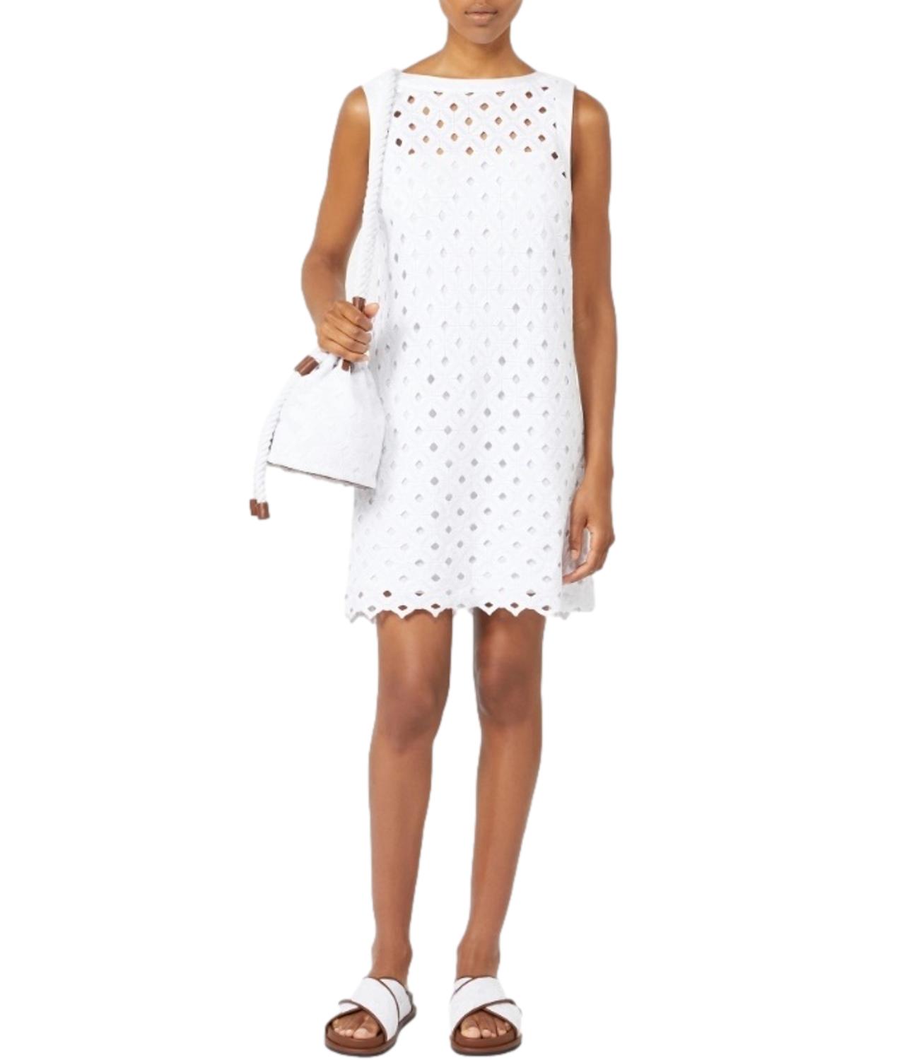 Max Mara Beachwear Abito Bianco Ottico da Donna