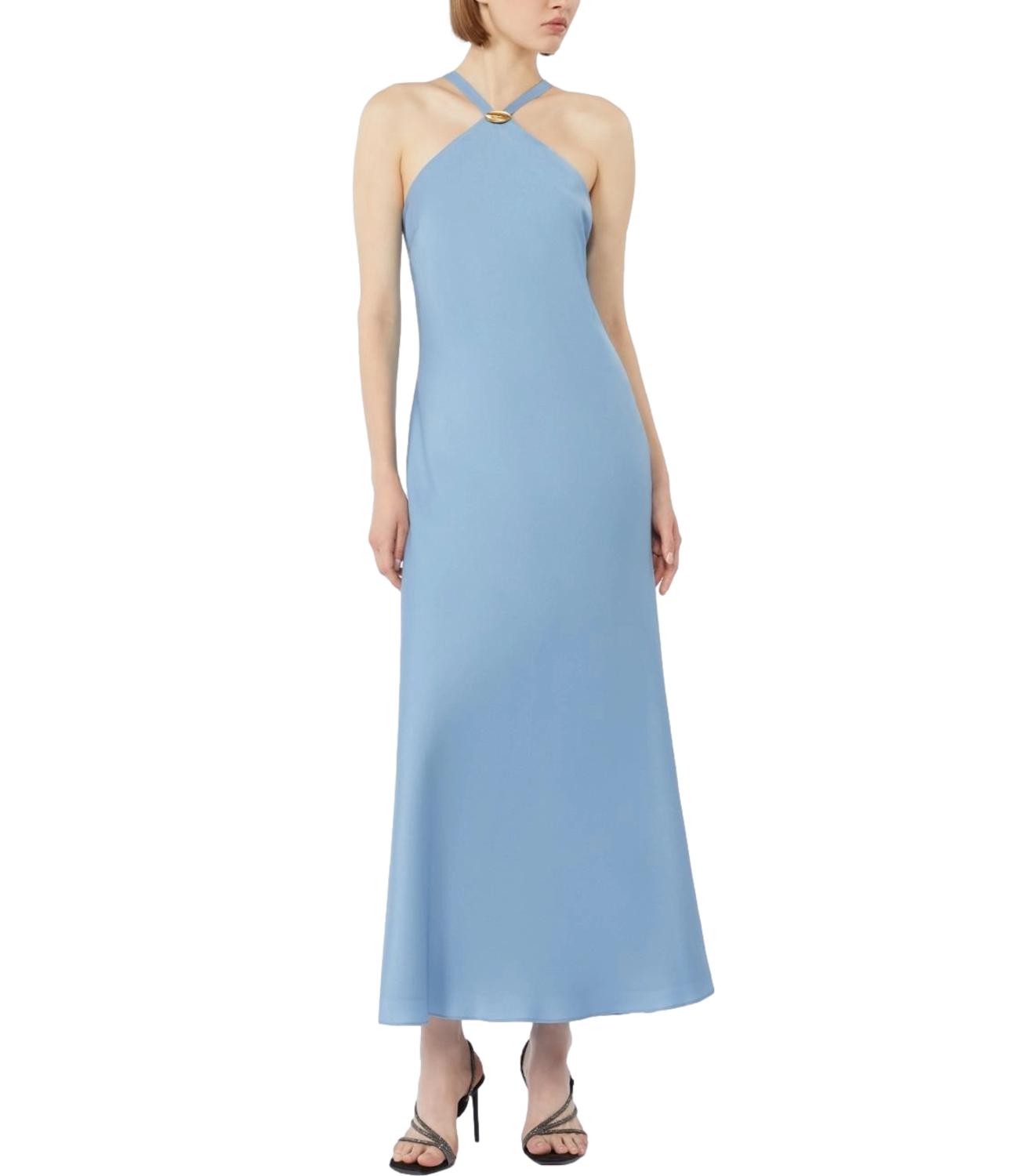 Vestito Mseghiotto azzurro lungo