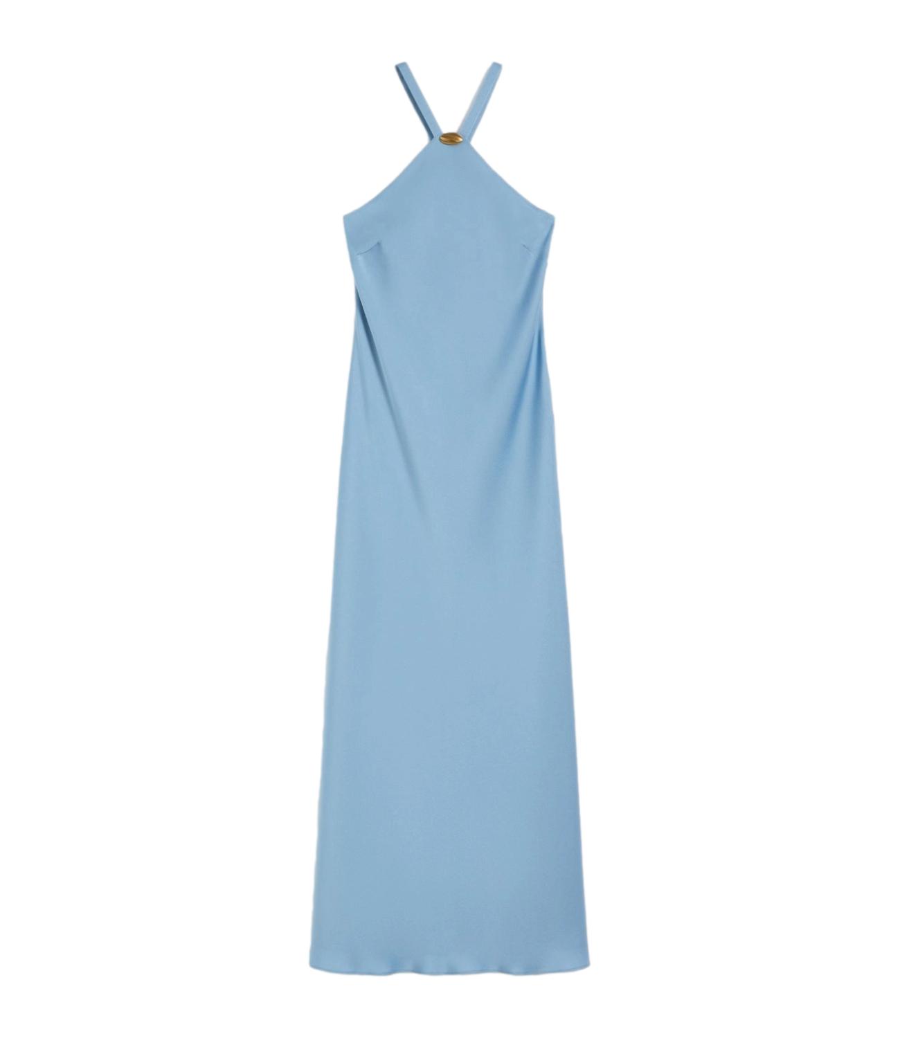 Vestito Mseghiotto azzurro lungo