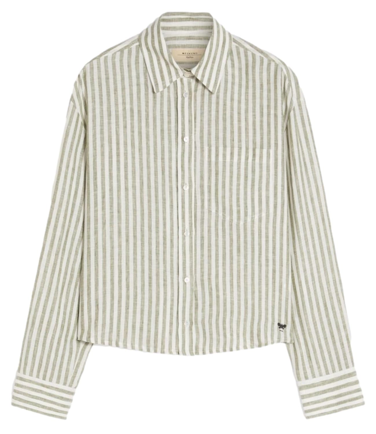 MAX MARA WEEKEND camicia Wkdalbatro verde kaki donna