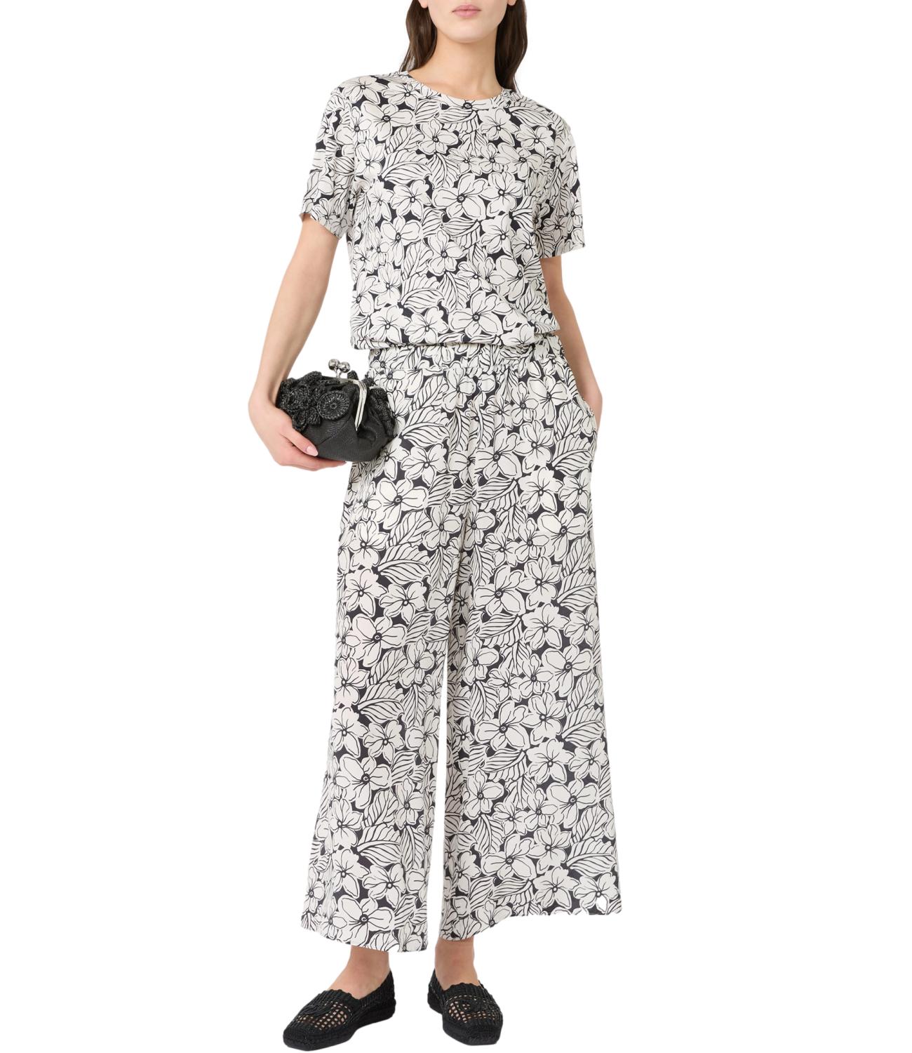 Max Mara Weekend T-Shirt Des.fiore Hawaii da Donna