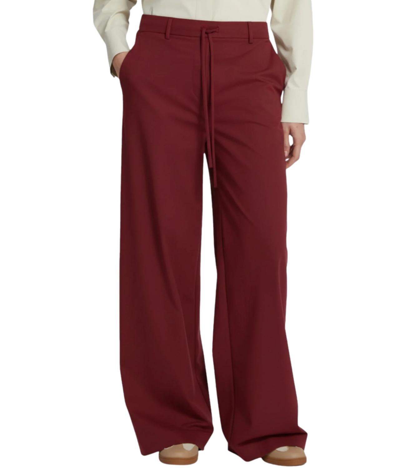 Mm Pantalone Rosso Scuro da Donna