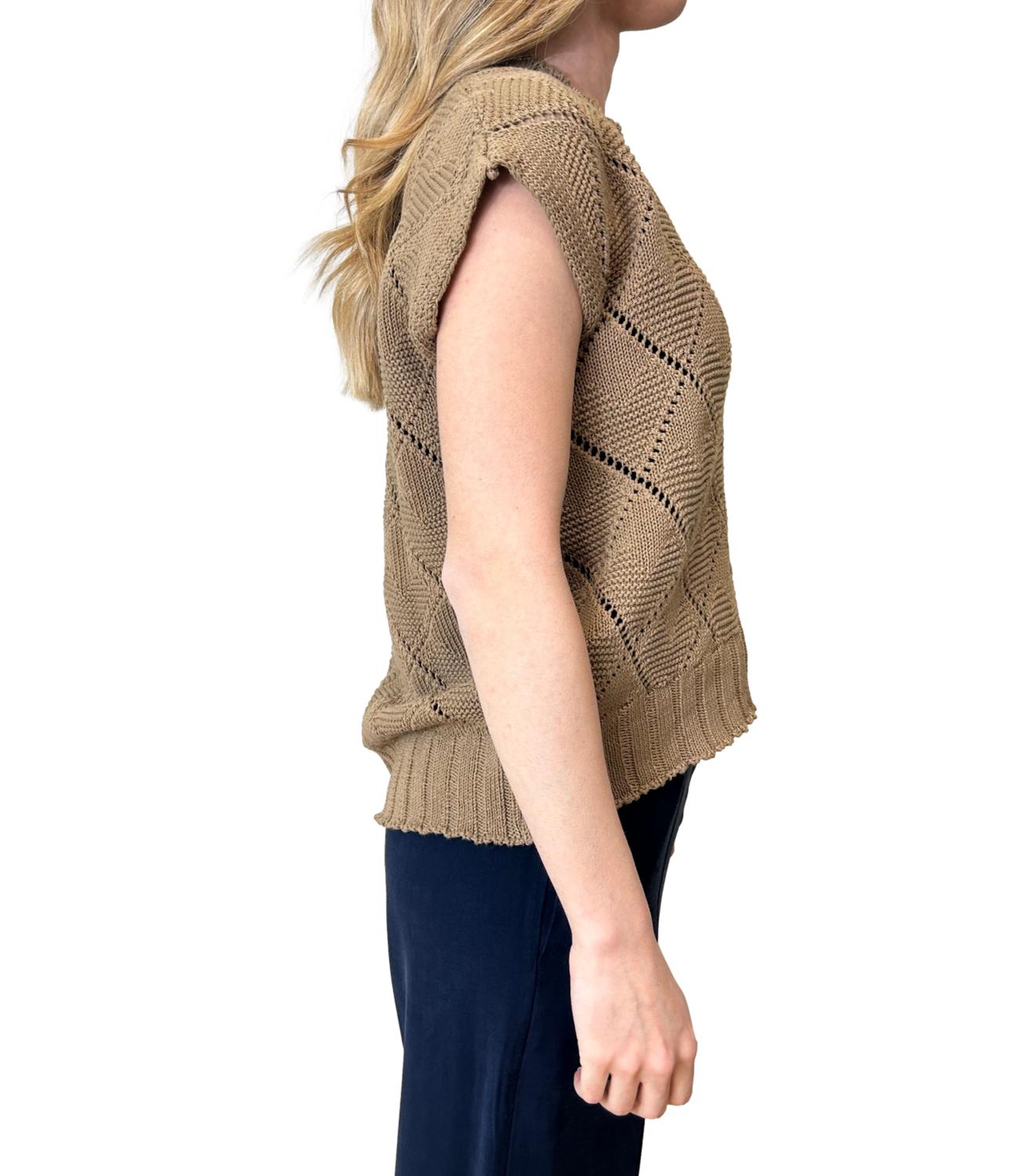 Motel Gilet Tortora Donna