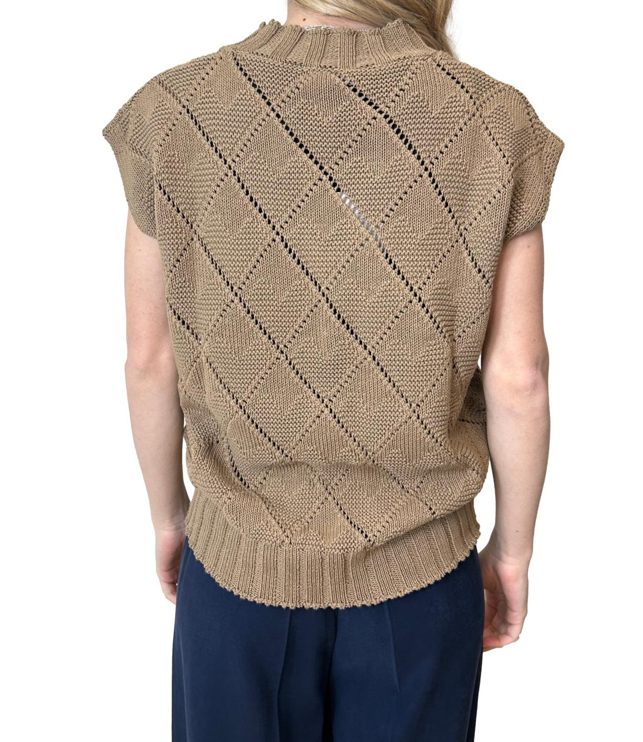 Motel Gilet Tortora Donna