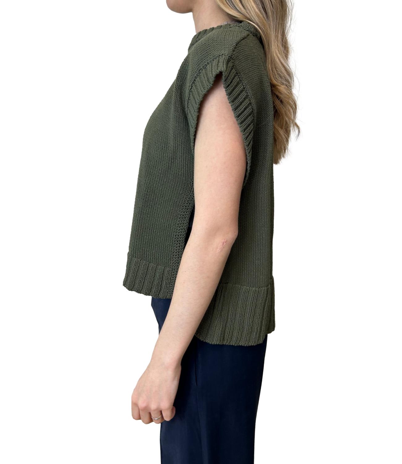 Motel Gilet Verde Soldato Donna