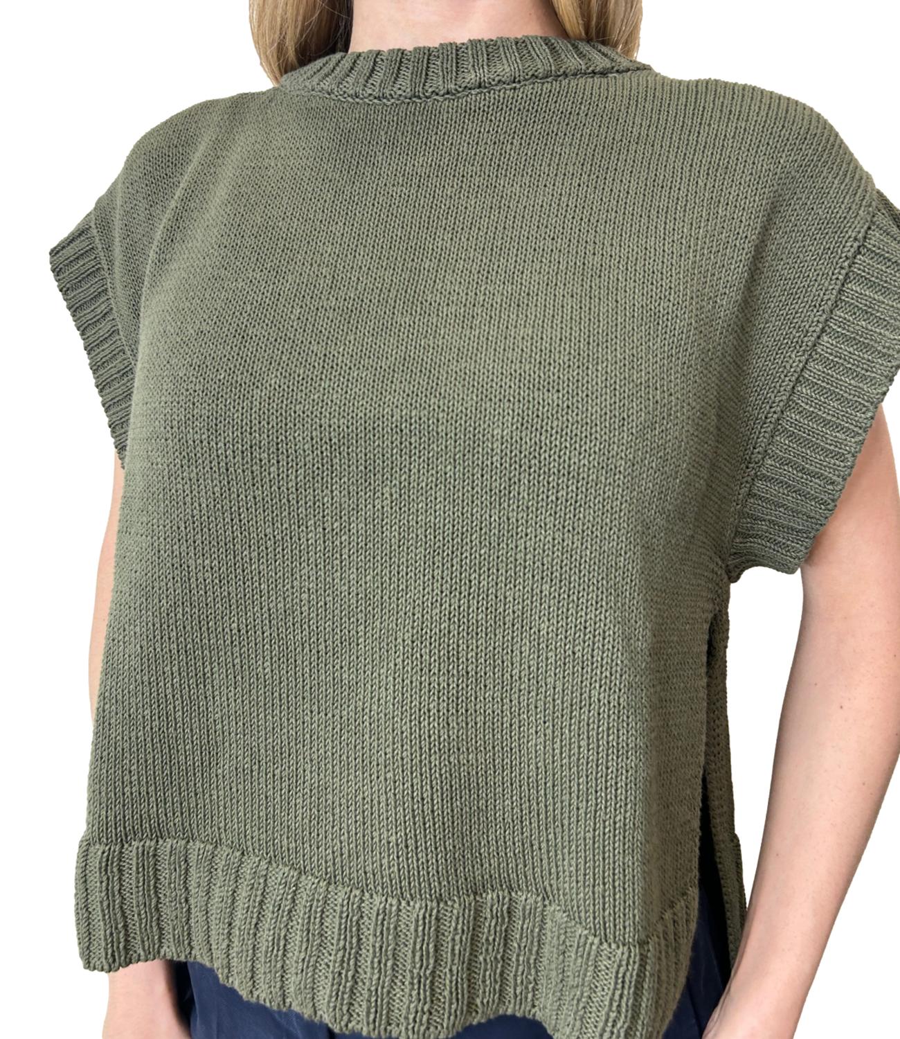 Motel Gilet Verde Soldato Donna