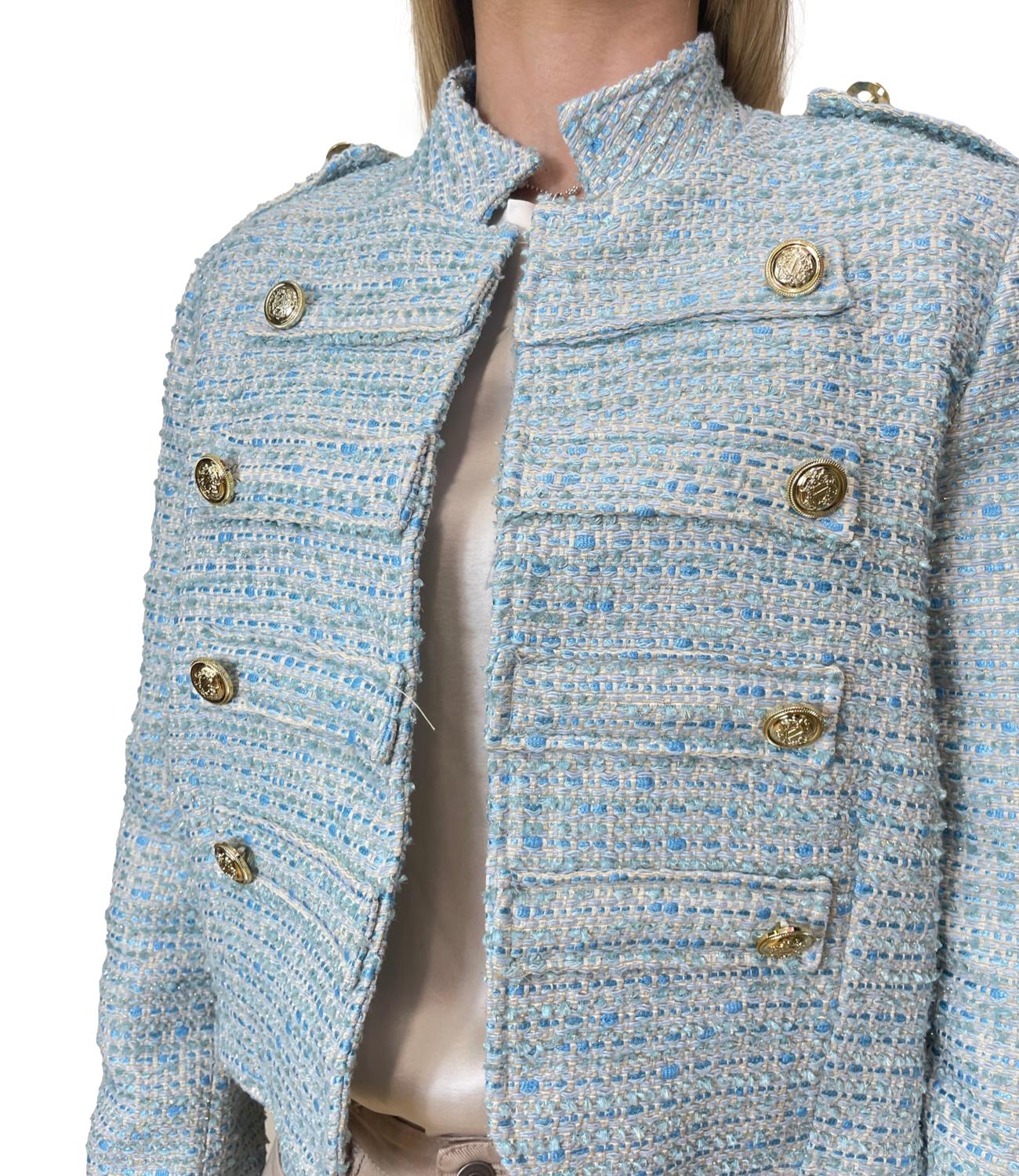 Motel Giacca Napoleone Celeste Donna
