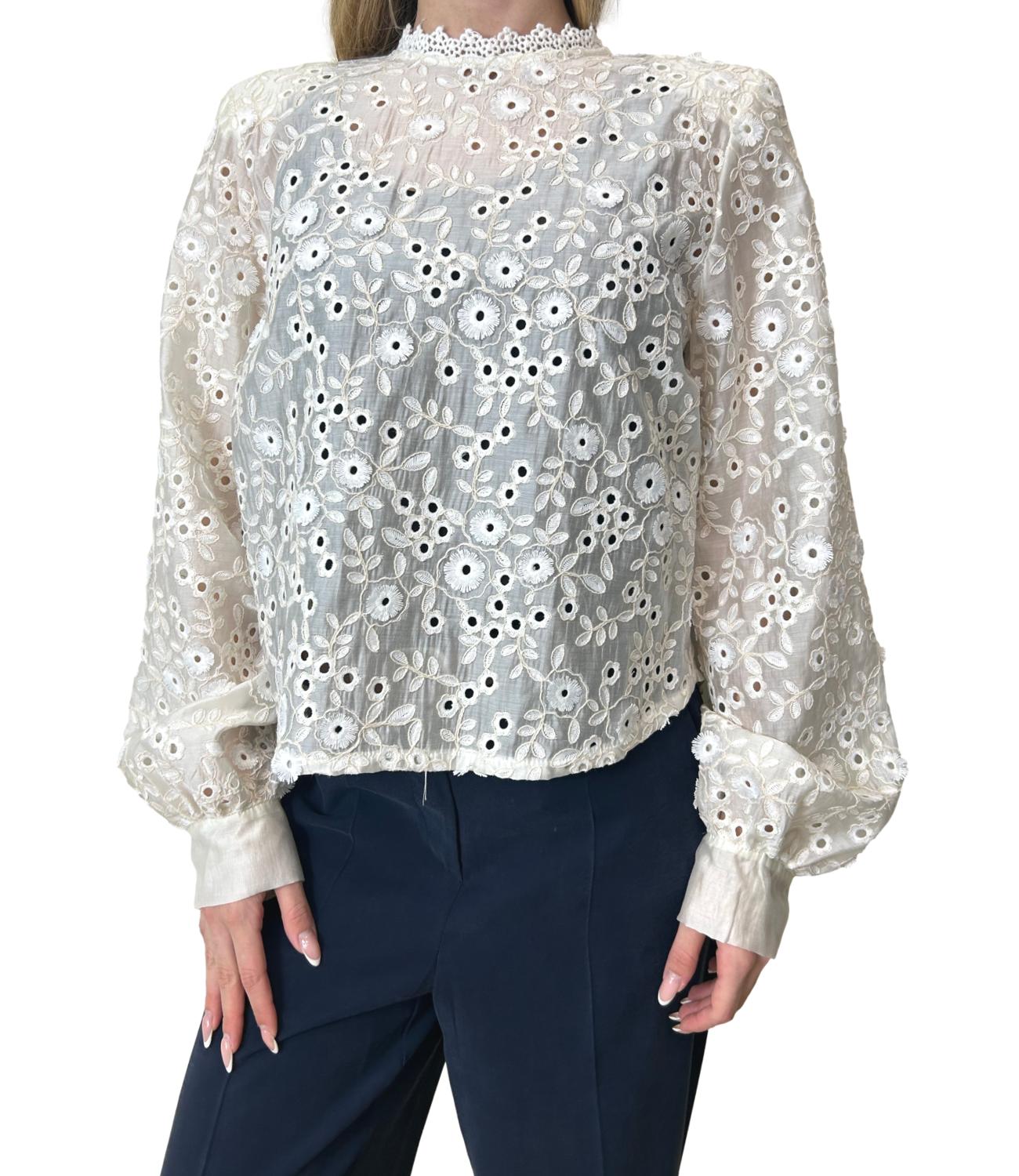 Motel Camicia Pizzo Burro Donna