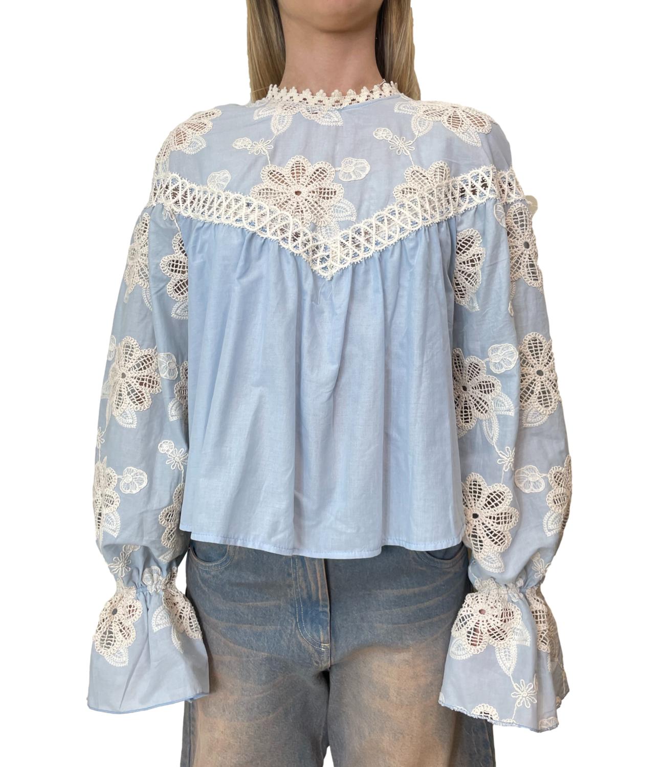 Motel Camicia Celeste Donna