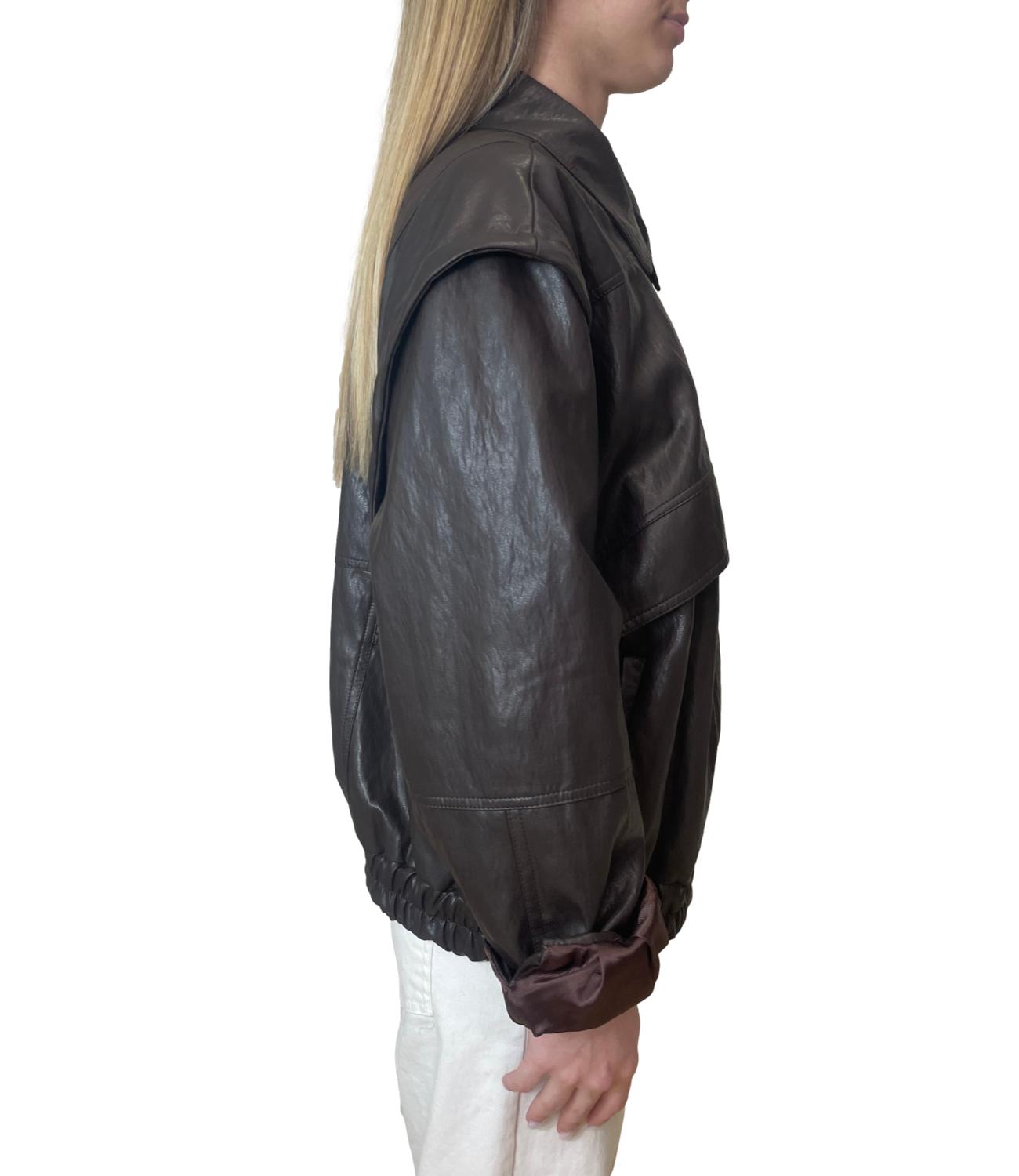 Motel Giacca Ecopelle Moro Donna