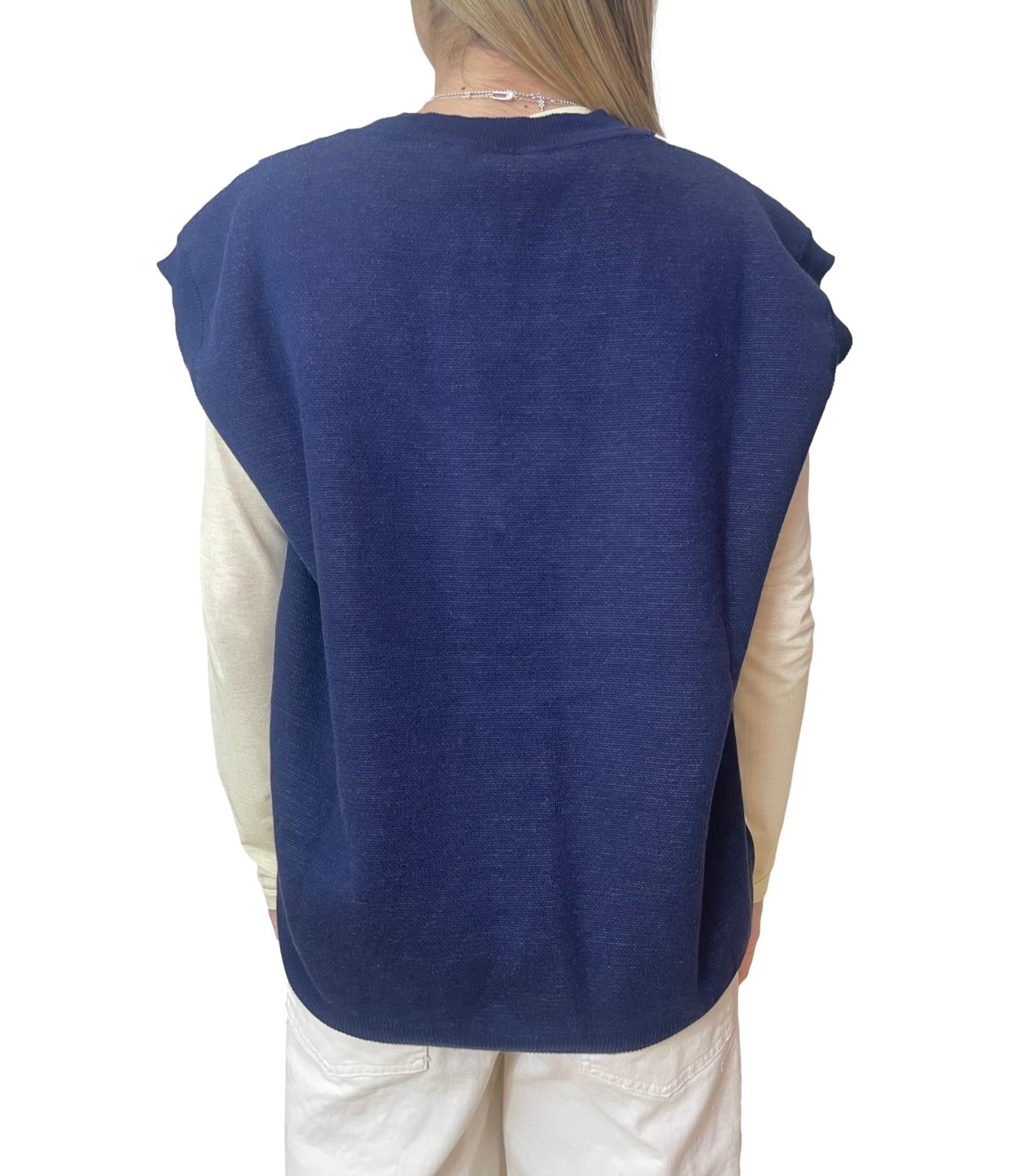 Motel Gilet Rombi Blu Donna