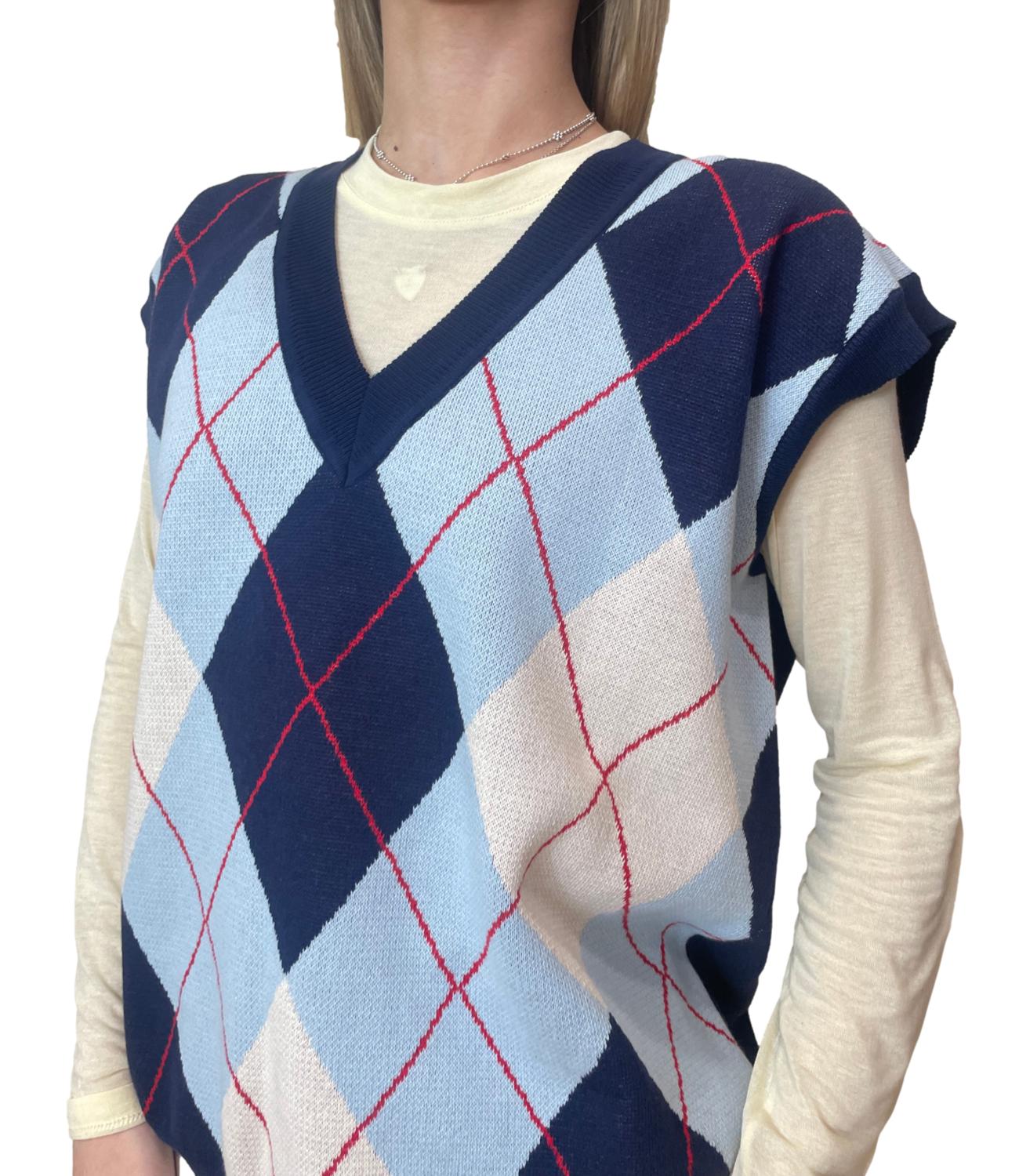 Motel Gilet Rombi Blu Donna