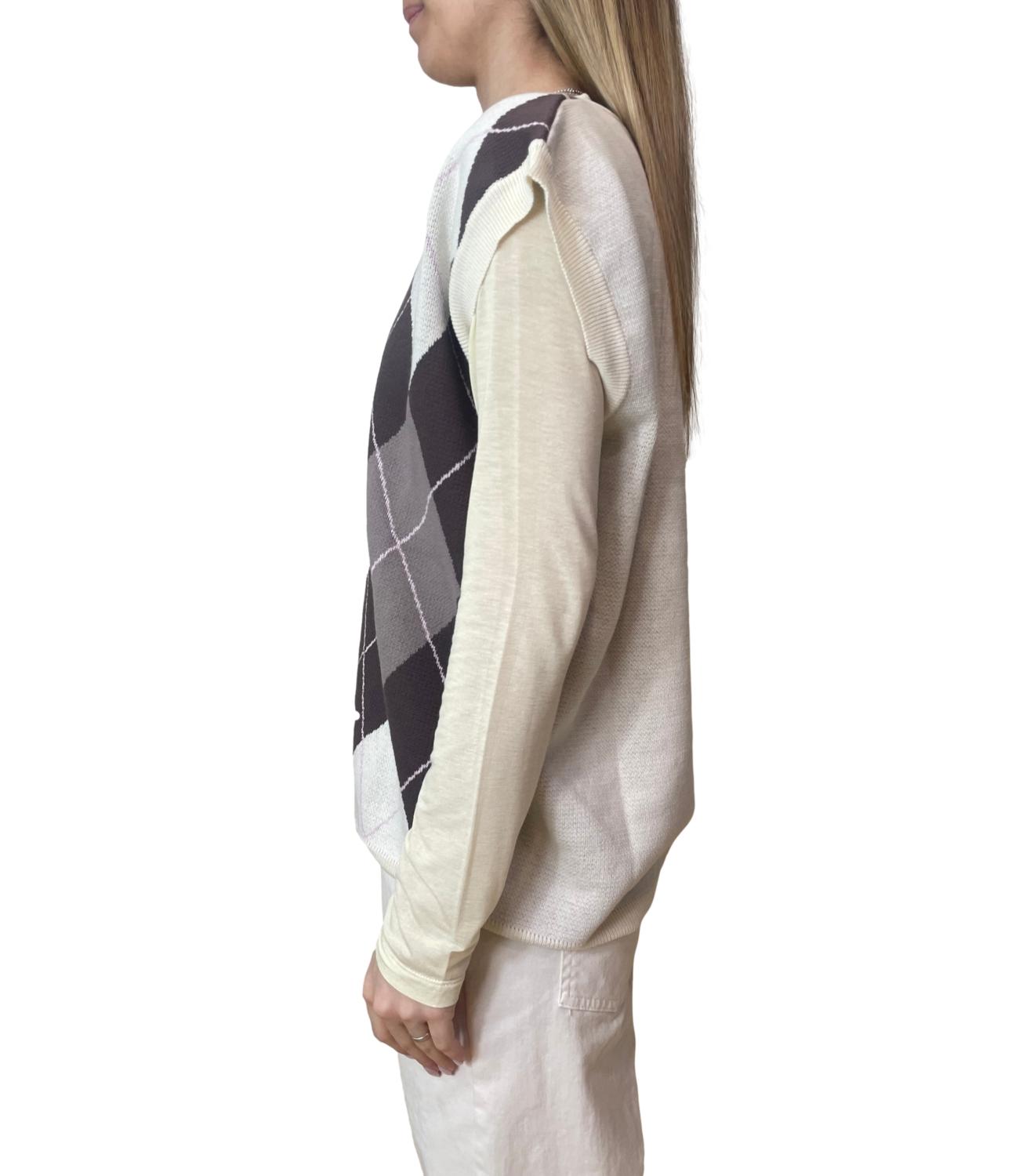 Motel Gilet Rombi Panna Donna