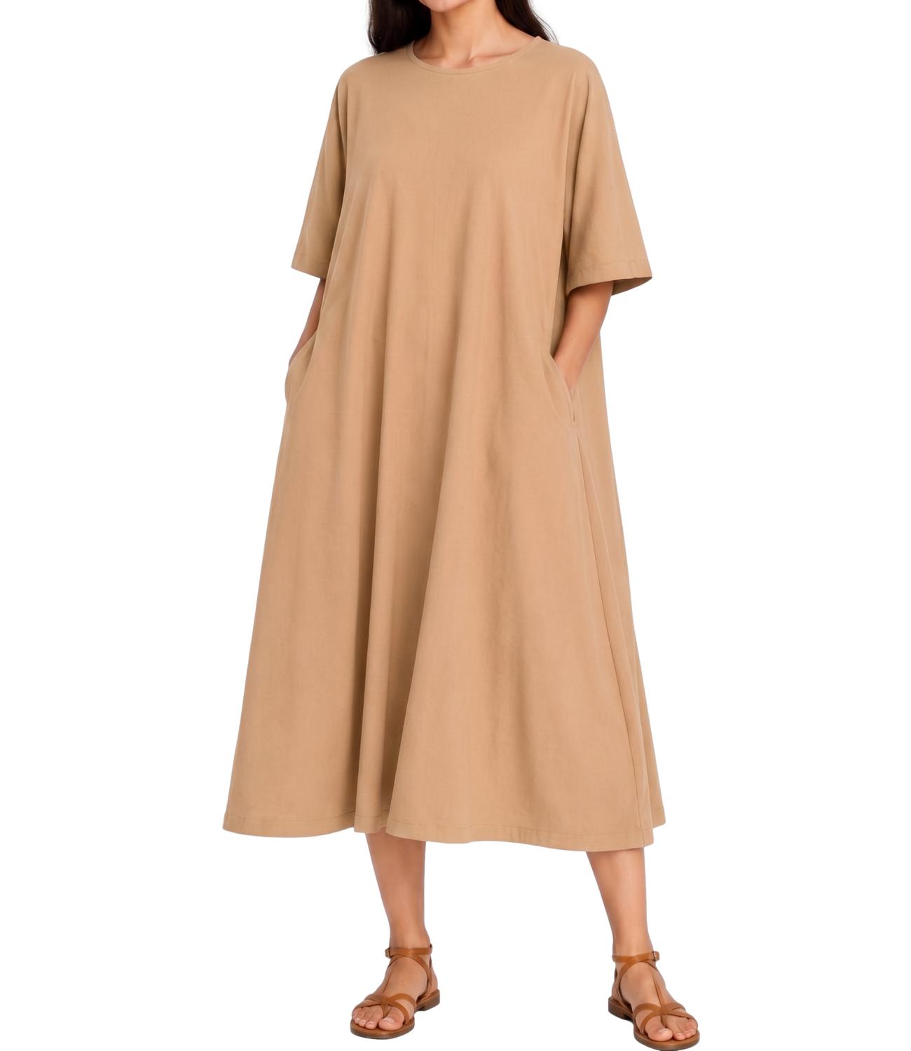 Myastreet Abito Cammello da Donna