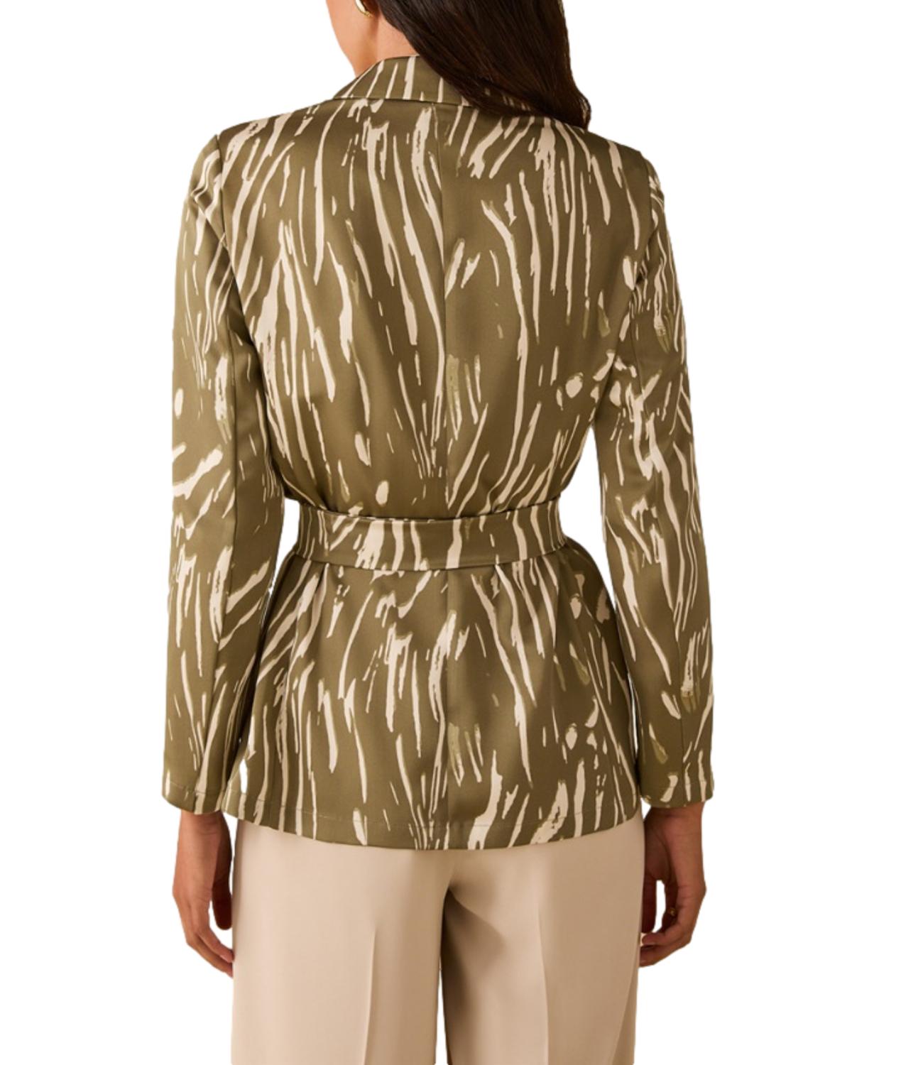 Penny Black Giacca Zebra Verde da Donna