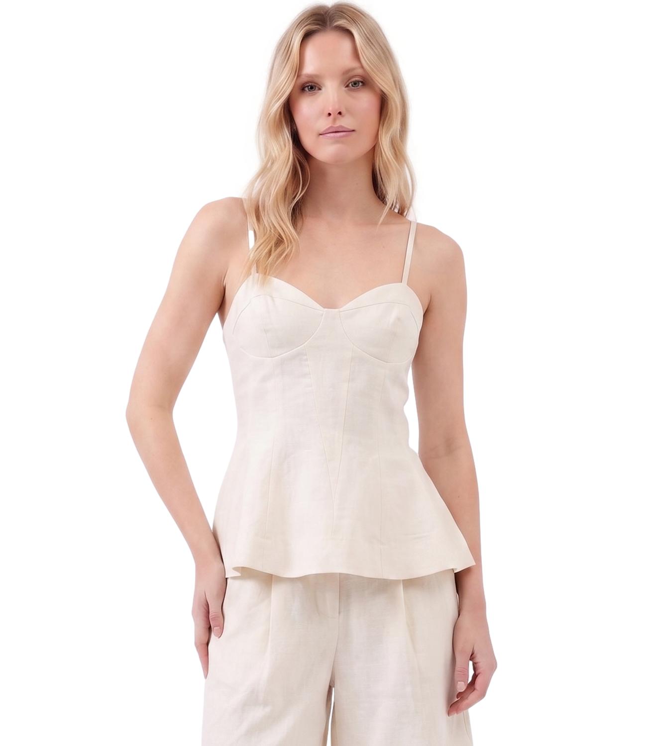 Silence Limited Top New Cream da Donna
