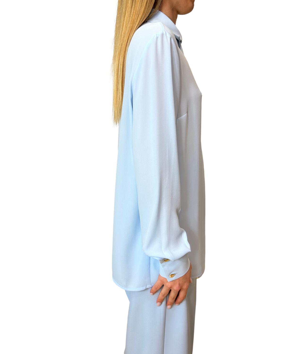 Silence Limited Camicia NECKTIE SHIRT Sky Donna