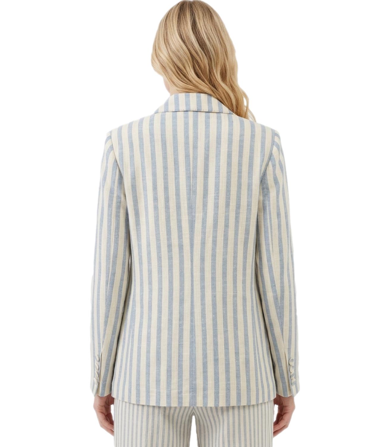 Silence Limited Giacca Macro Blue da Donna