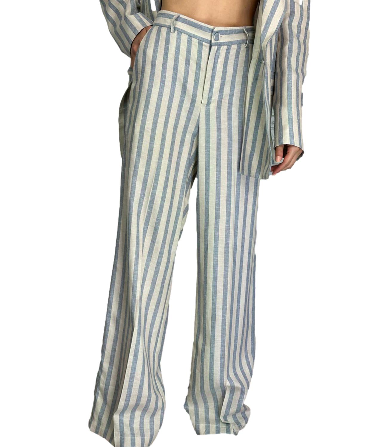 Silence Limited Pantalone Micro Blue da Donna