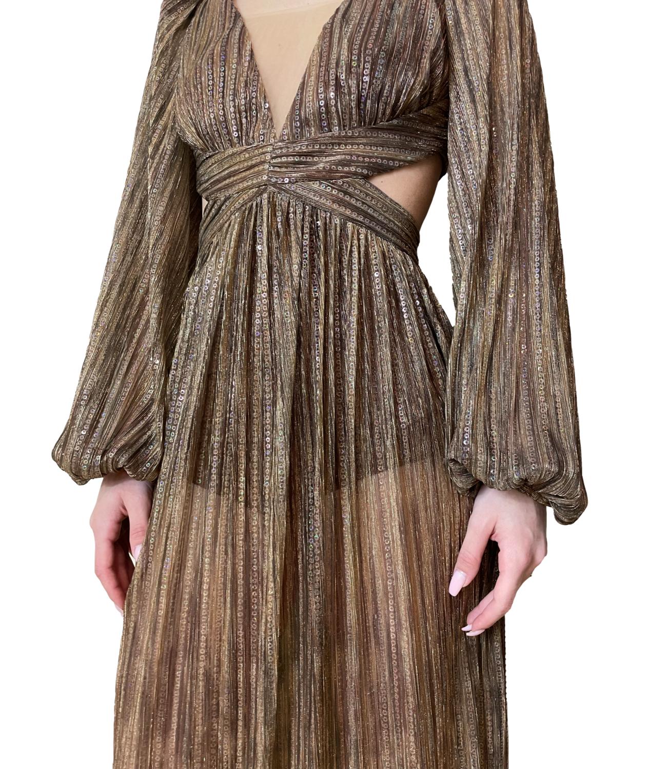 Silence Limited Abito New Artemyd Bronzo Donna