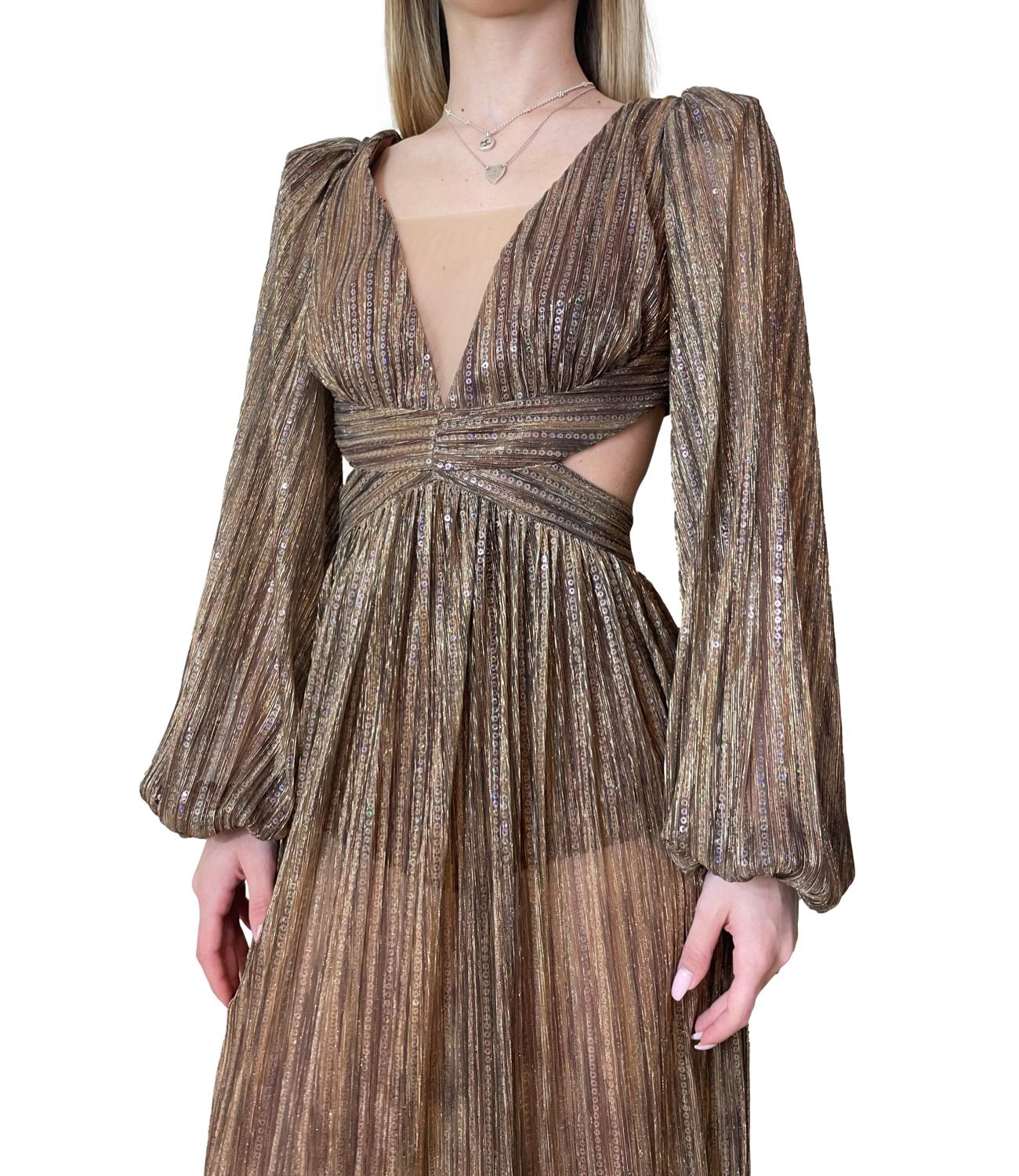 Silence Limited Abito New Artemyd Bronzo Donna