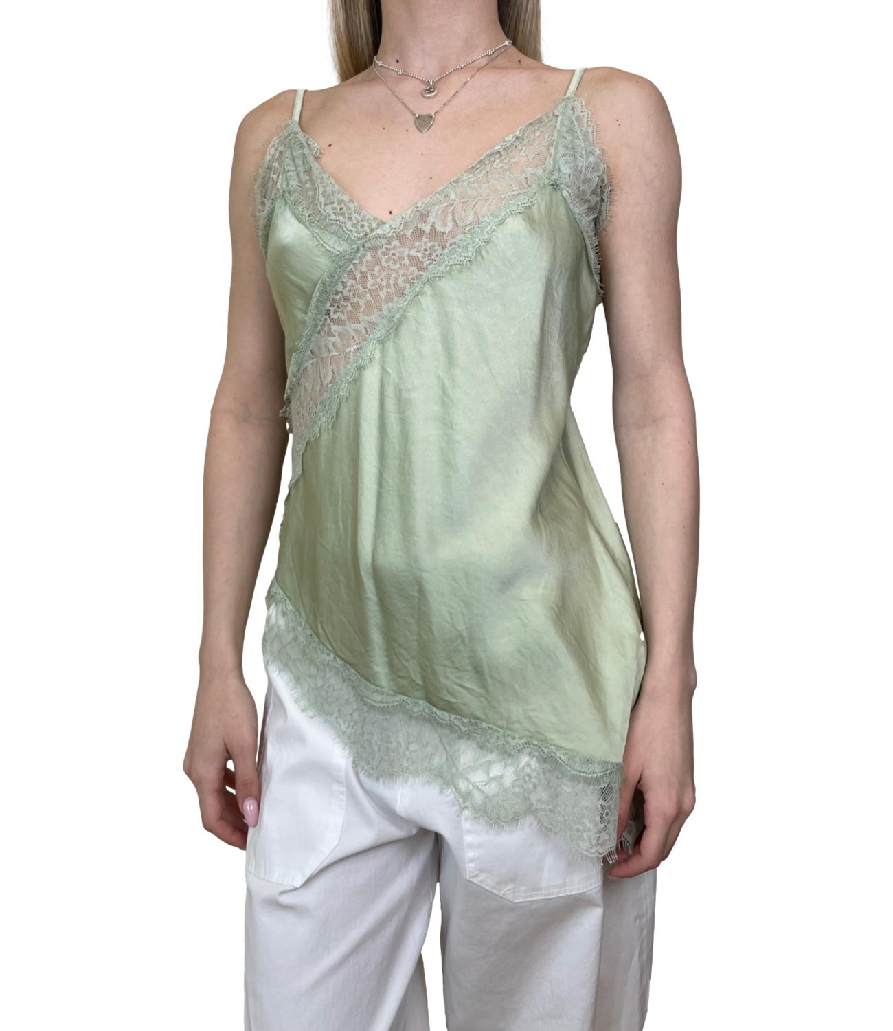 Studio it Canotta Verde Menta da Donna