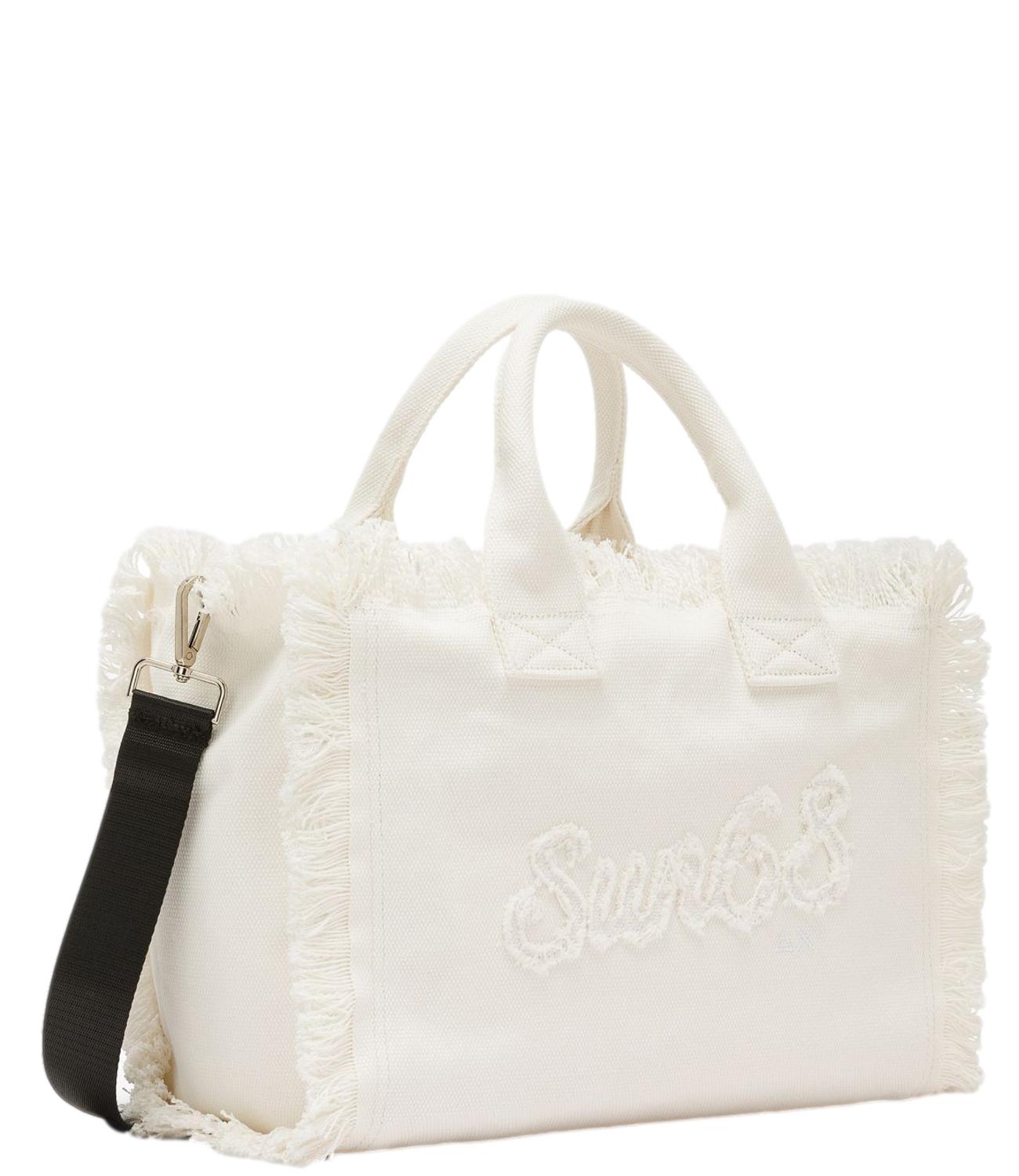 Sun68 Borsa Cali Frange Bianco Panna Donna