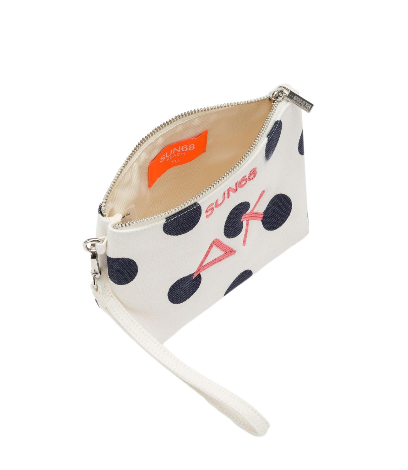 Sun68 Mini Pochette Bianco Panna/Navy Blue Donna