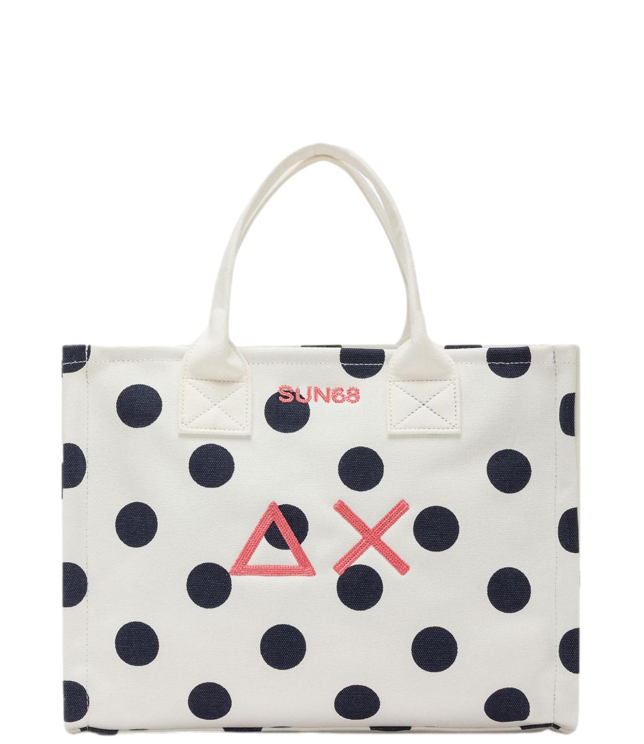 Sun68 Borsa Cali Bianco Panna/Navy Blue Donna