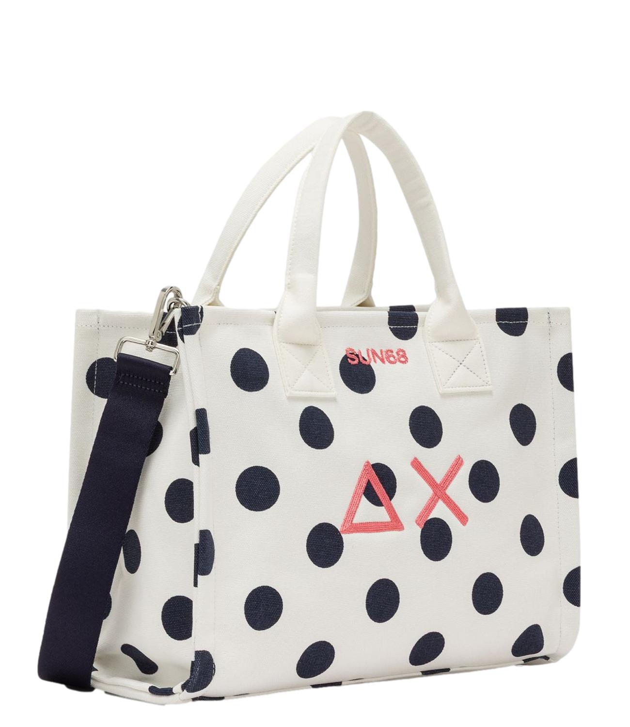 Sun68 Borsa Cali Bianco Panna/Navy Blue Donna