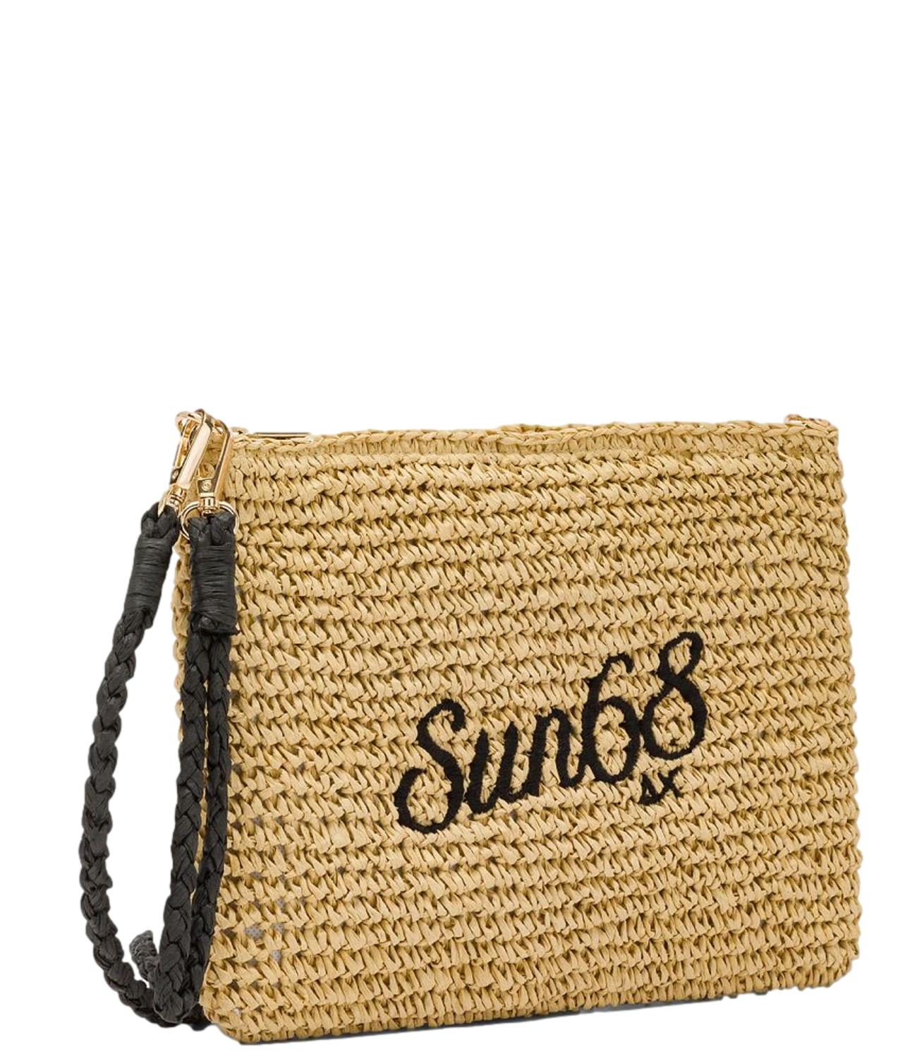Sun68 Pochette Rafia Beige Donna
