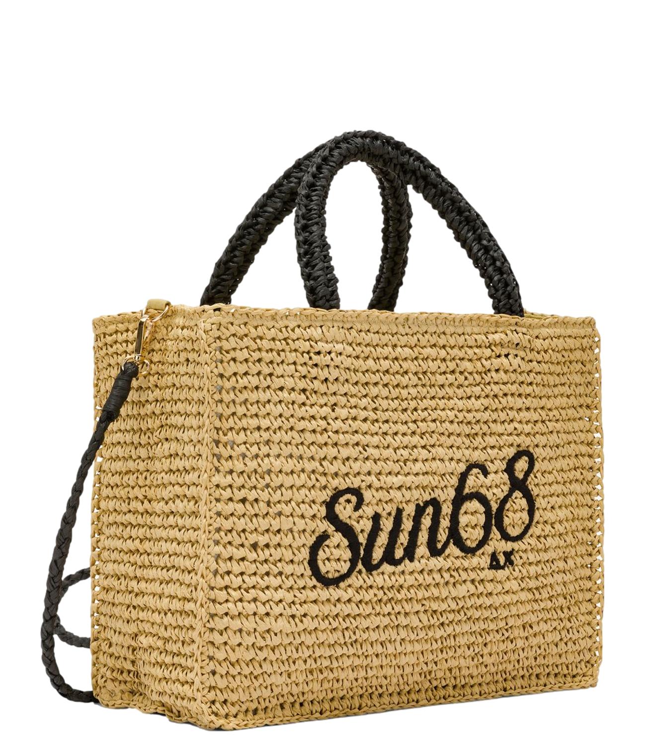 Sun68 Borsa Cali Rafia Beige Donna