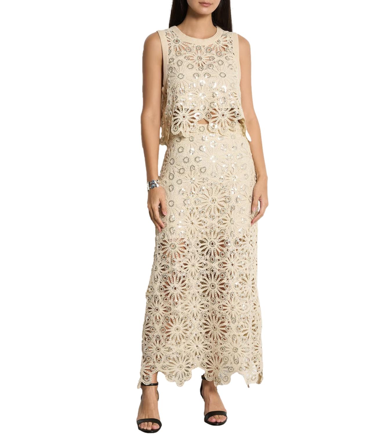Suncoo Gonna Fanny Beige Donna