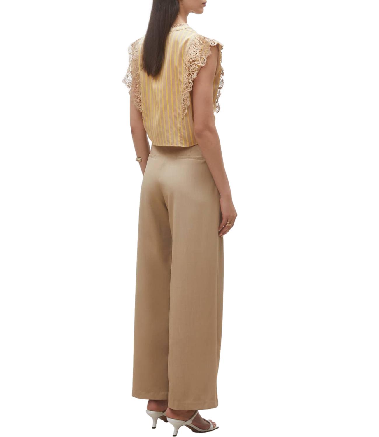 Suncoo Blusa Lazur Camel Donna