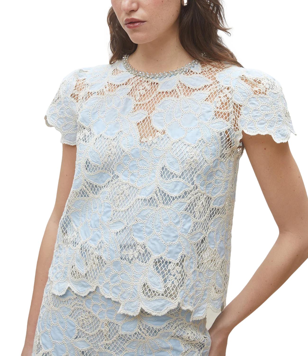 Suncoo Blusa LEXY Bleu Ciel Donna