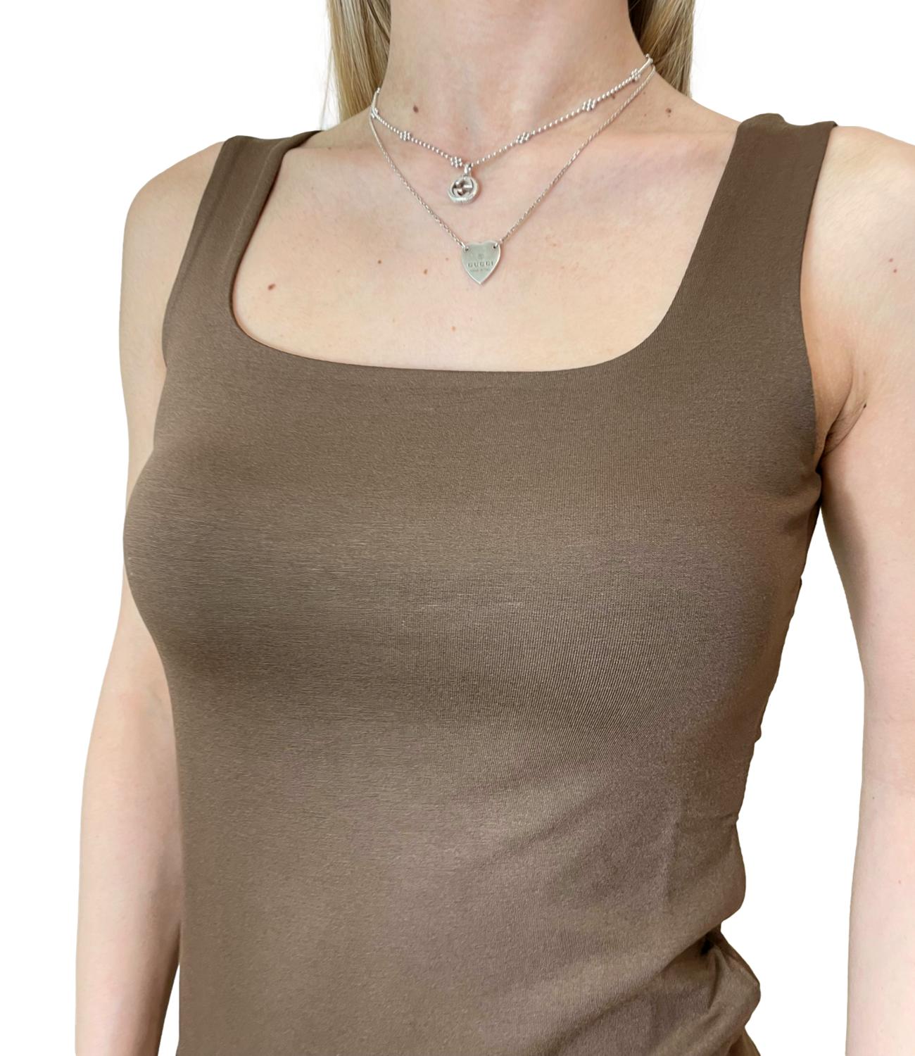 Susy Mix Canotta Tabacco Donna